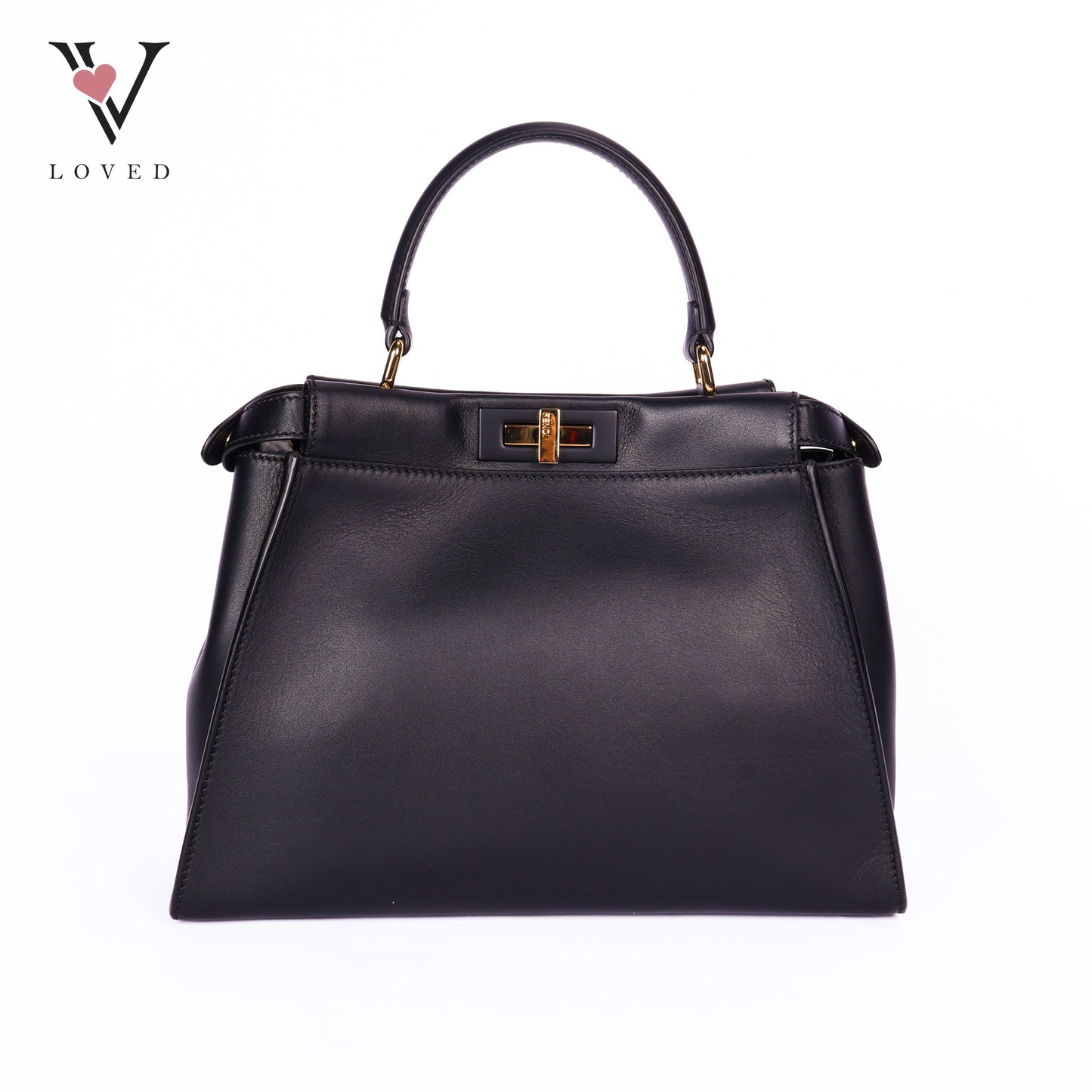 Peekaboo Soft Large Leather Black