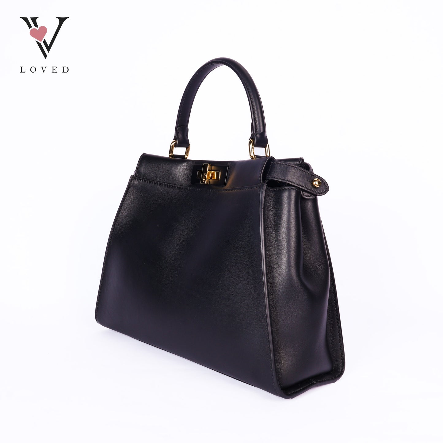 Peekaboo Soft Large Leather Black