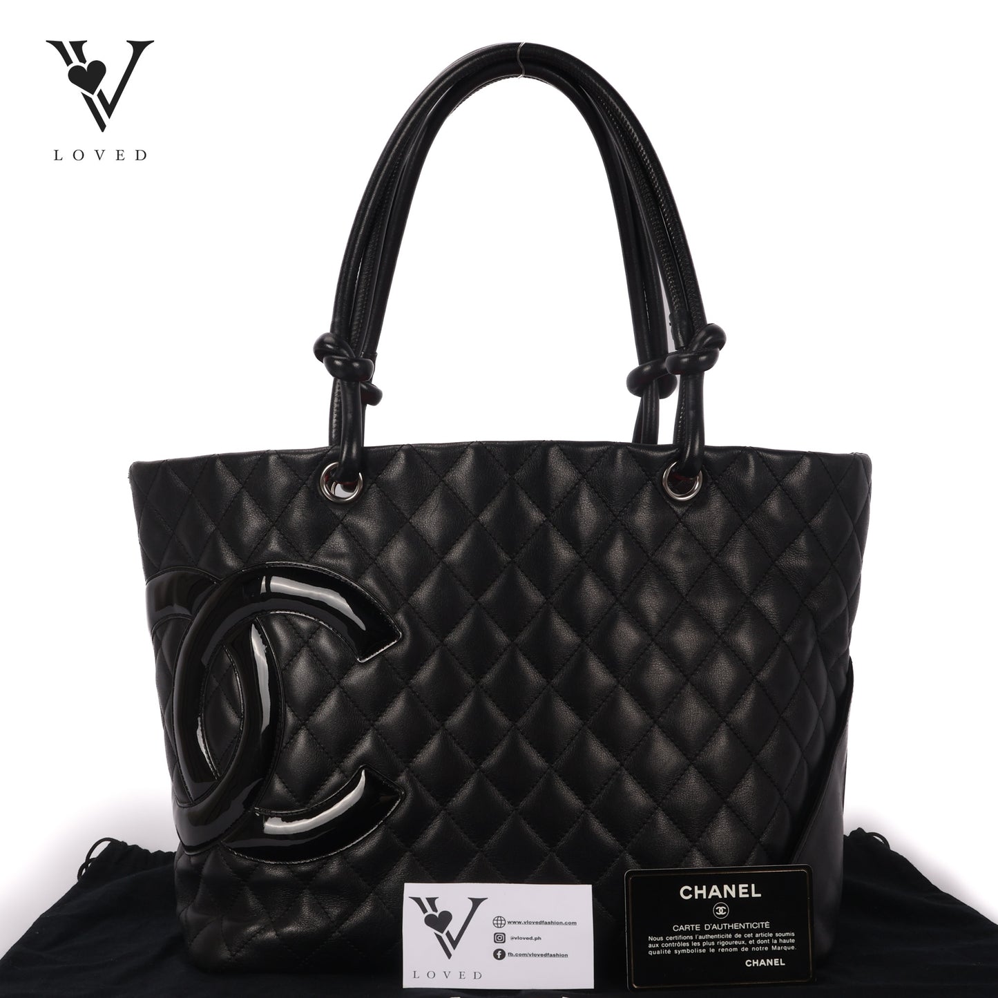 Cambon In Black Quilted