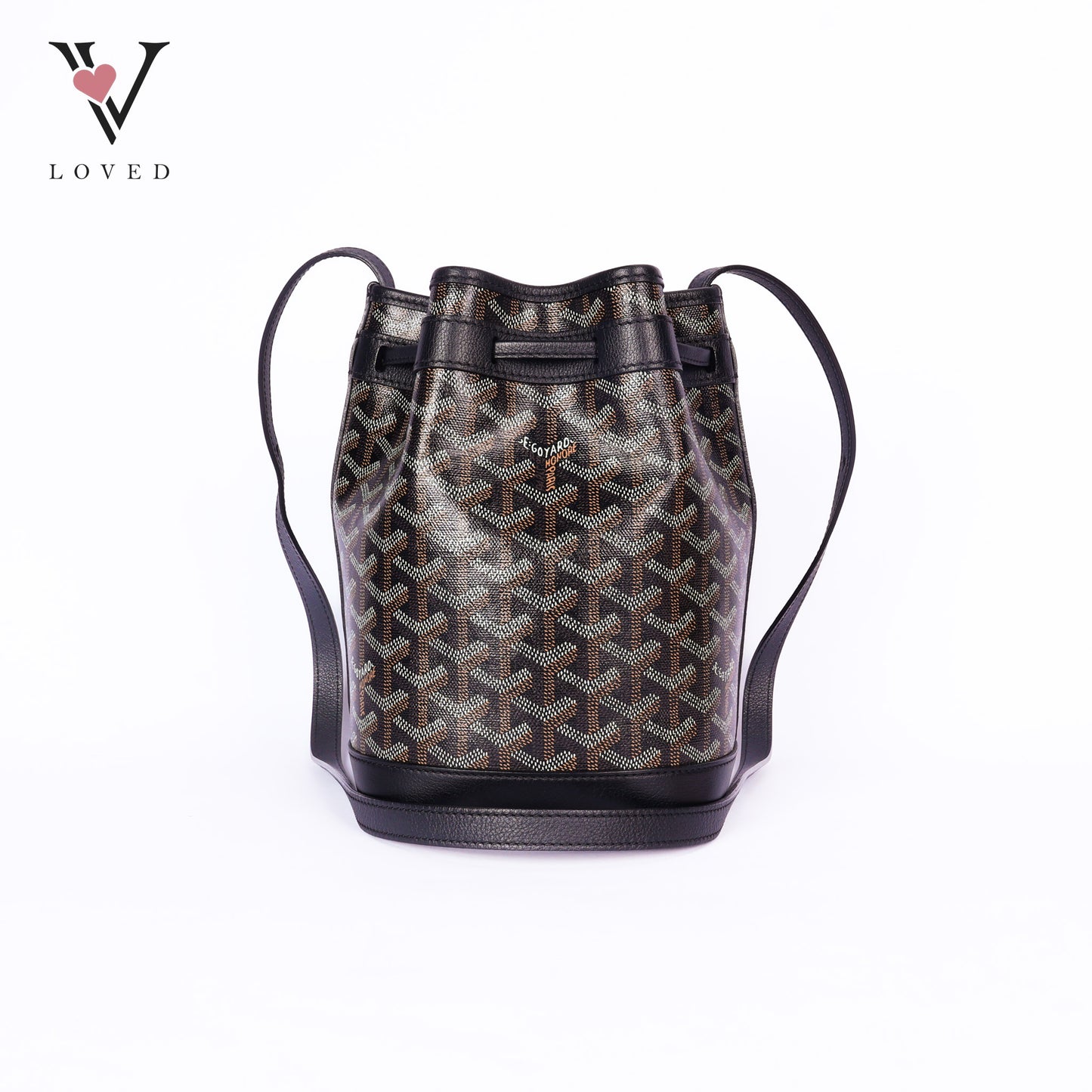 Goyardine Petit Flot Bucket Bag PM Black