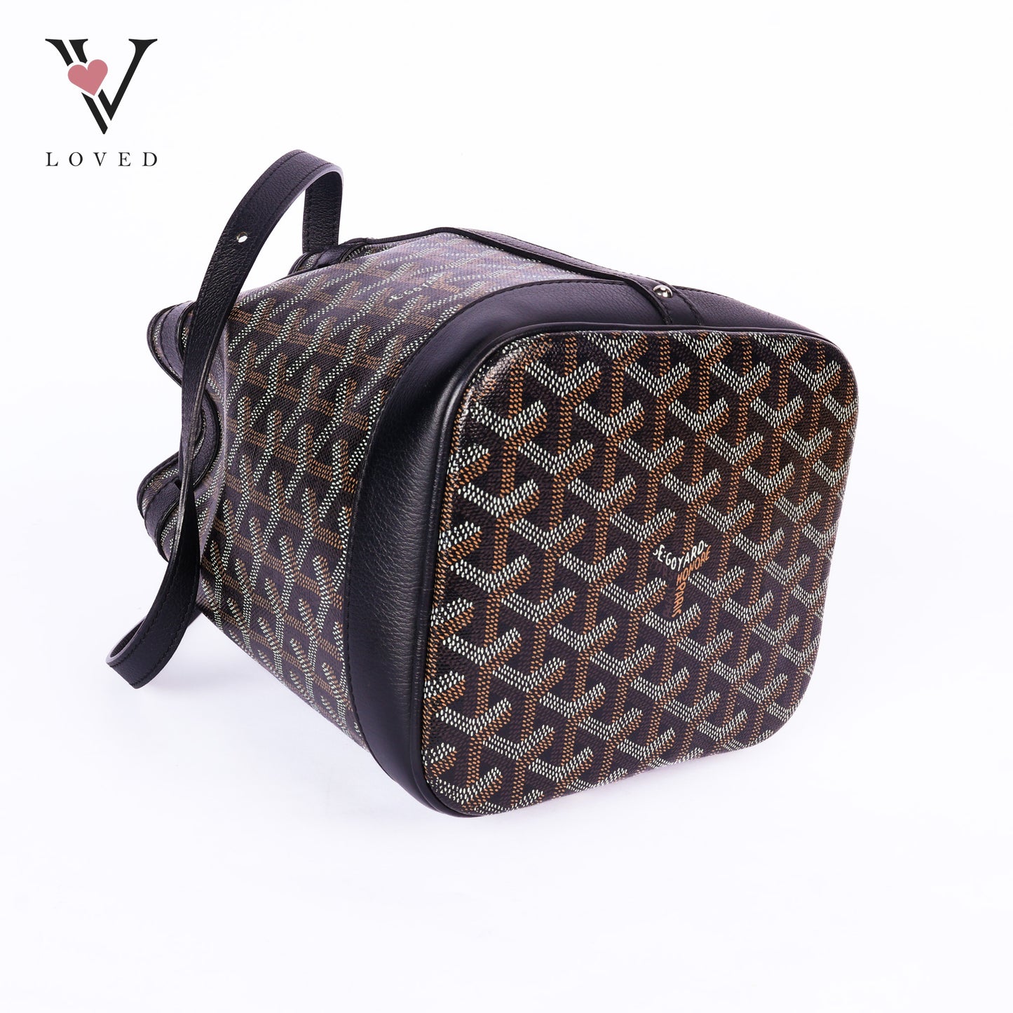 Goyardine Petit Flot Bucket Bag PM Black