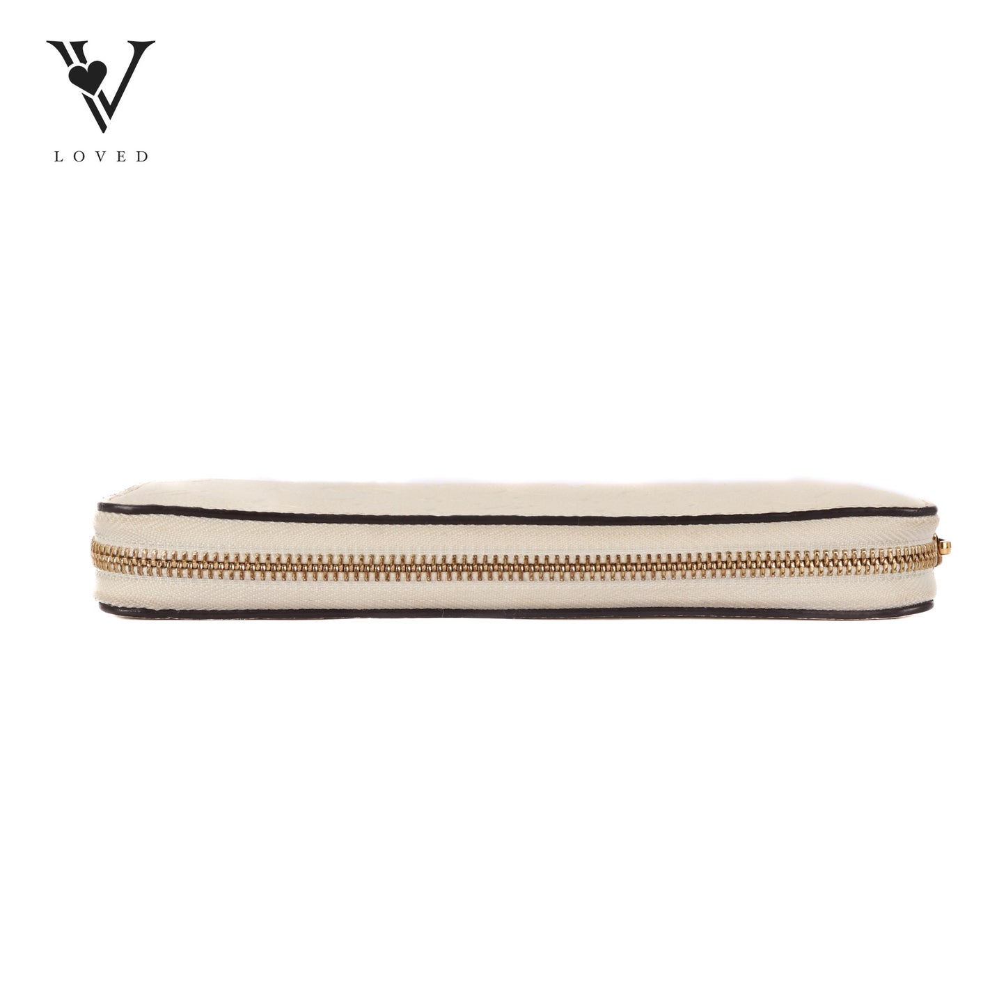 Zippy Wallet in White Empreinte Leather