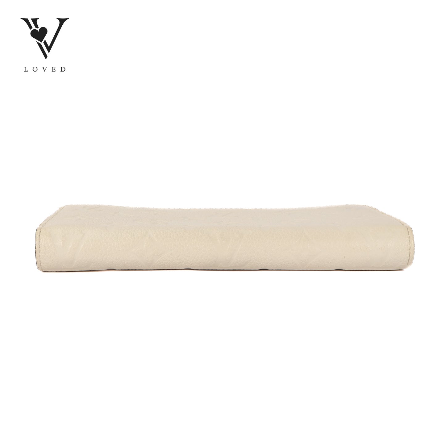 Zippy Wallet in White Empreinte Leather