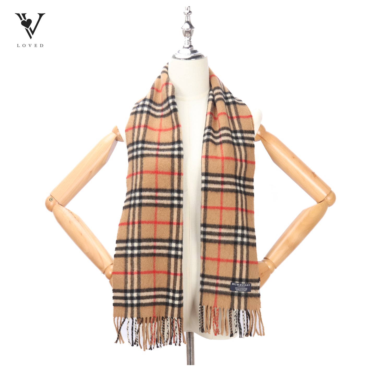 Nova Check Cashmere Scarf
