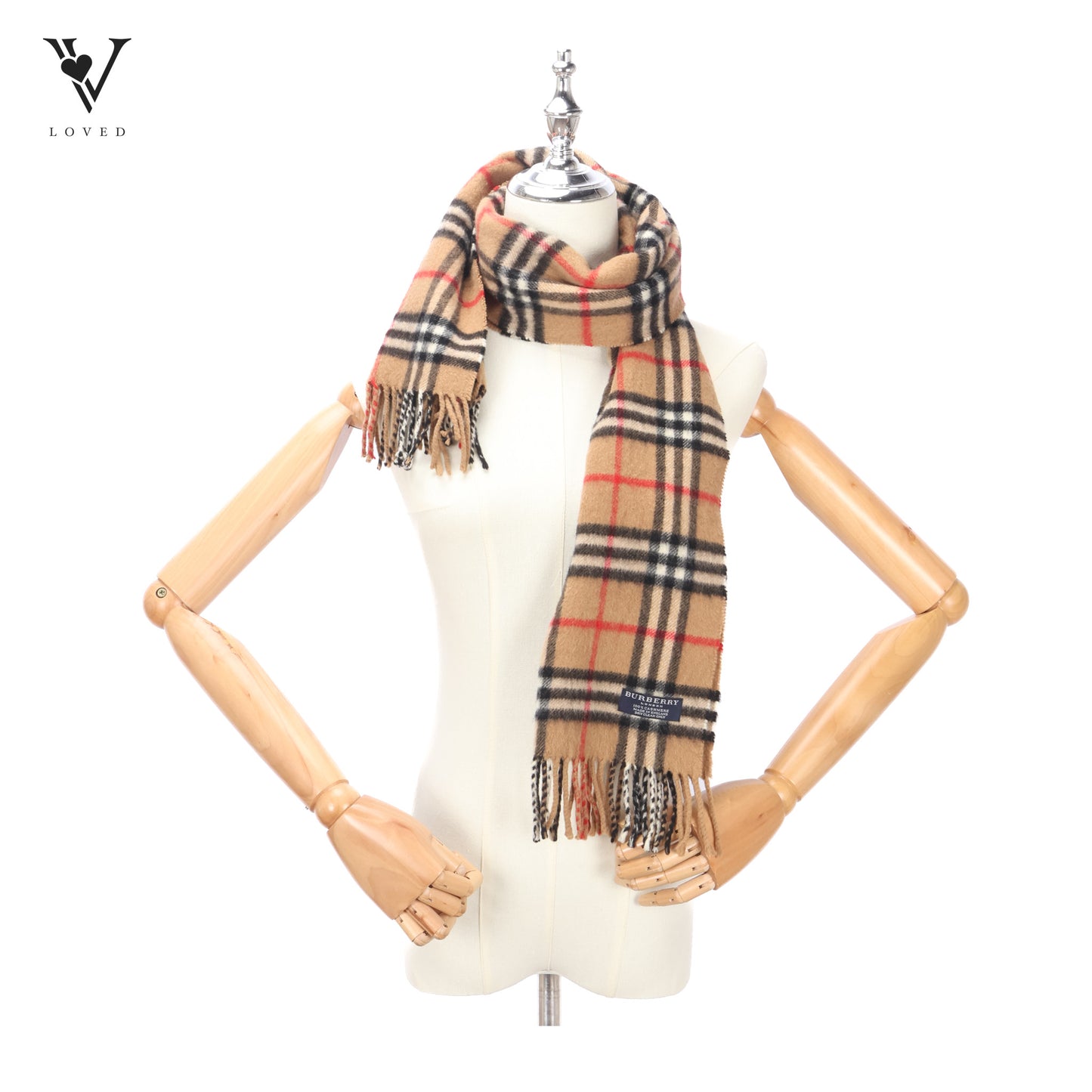 Nova Check Cashmere Scarf