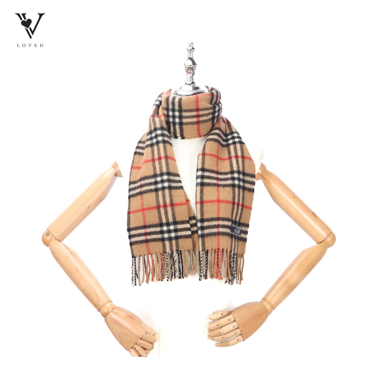 Nova Check Cashmere Scarf
