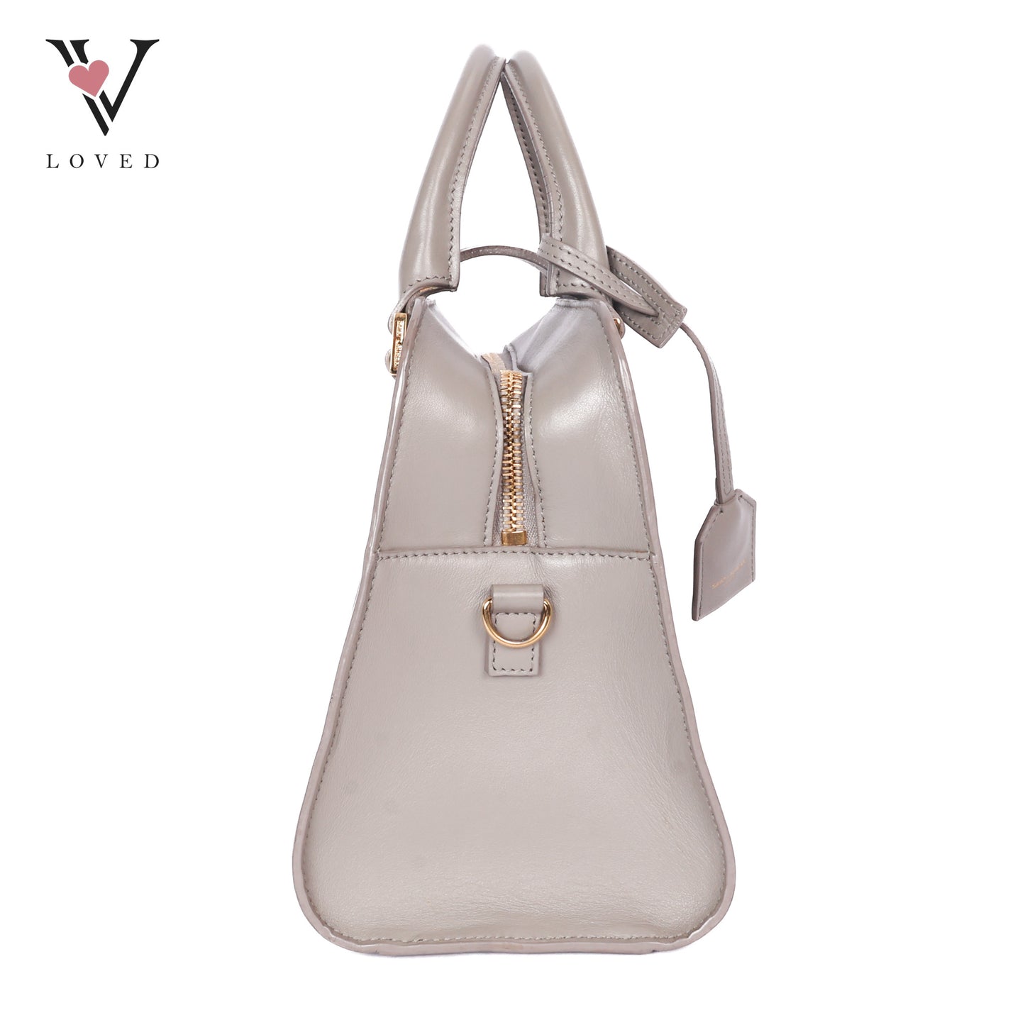 Baby Monogram Cabas In Grey Leather