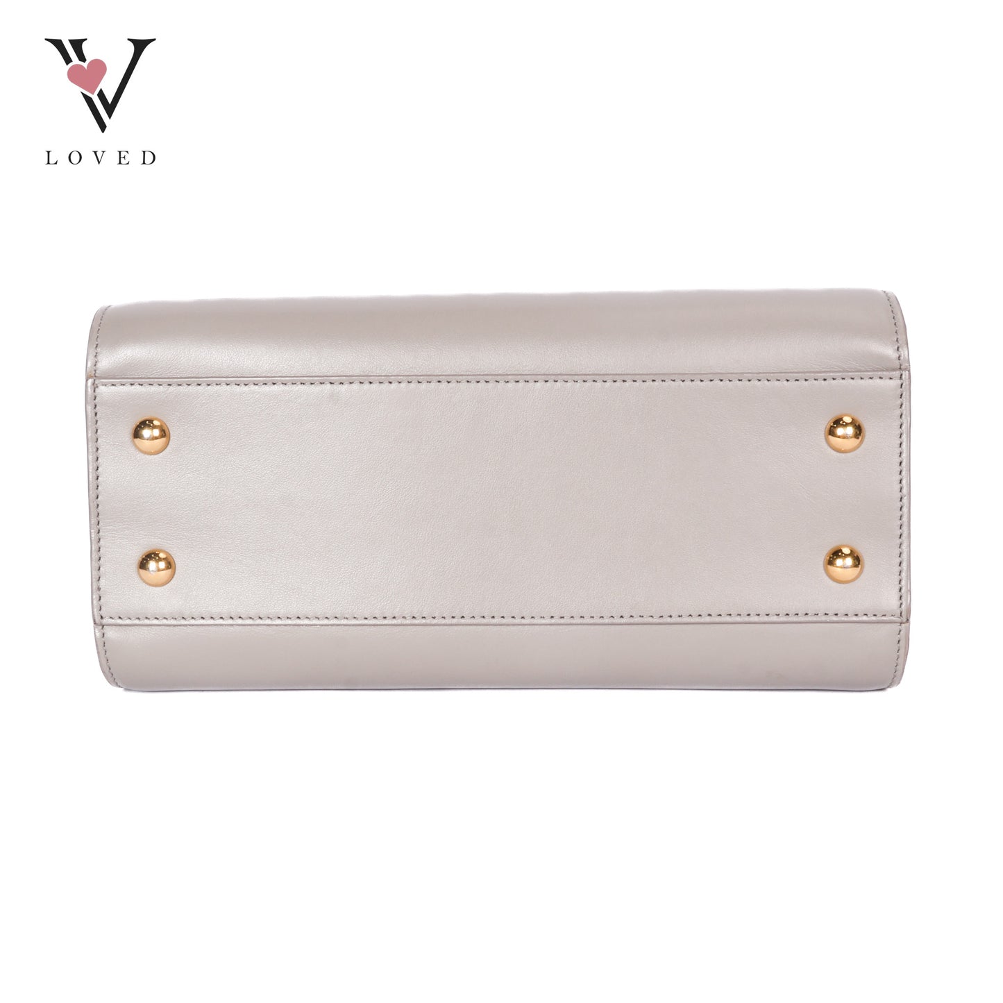 Baby Monogram Cabas In Grey Leather