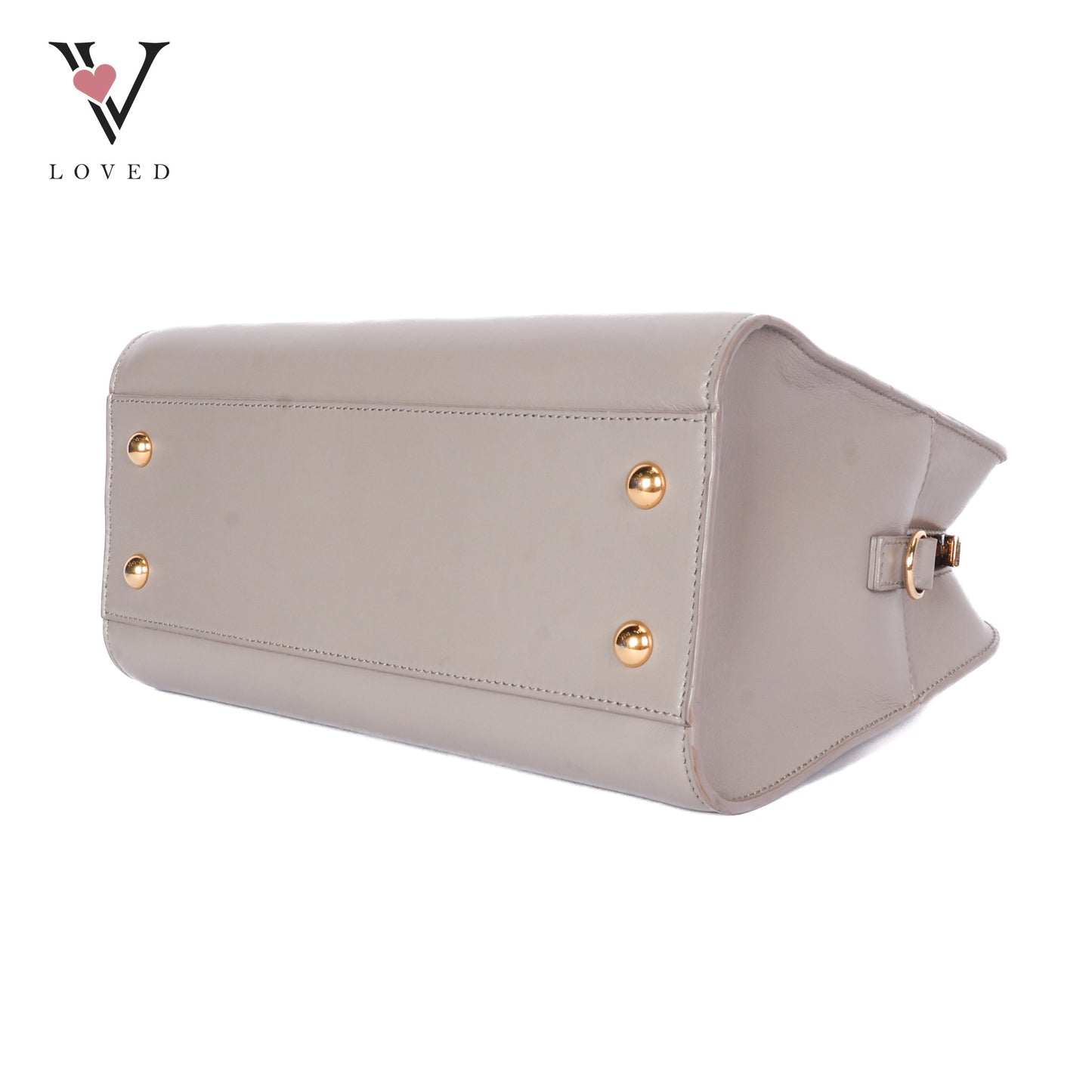 Baby Monogram Cabas In Grey Leather