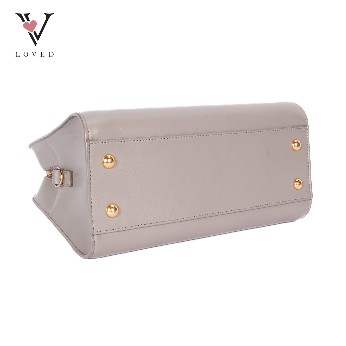 Baby Monogram Cabas In Grey Leather
