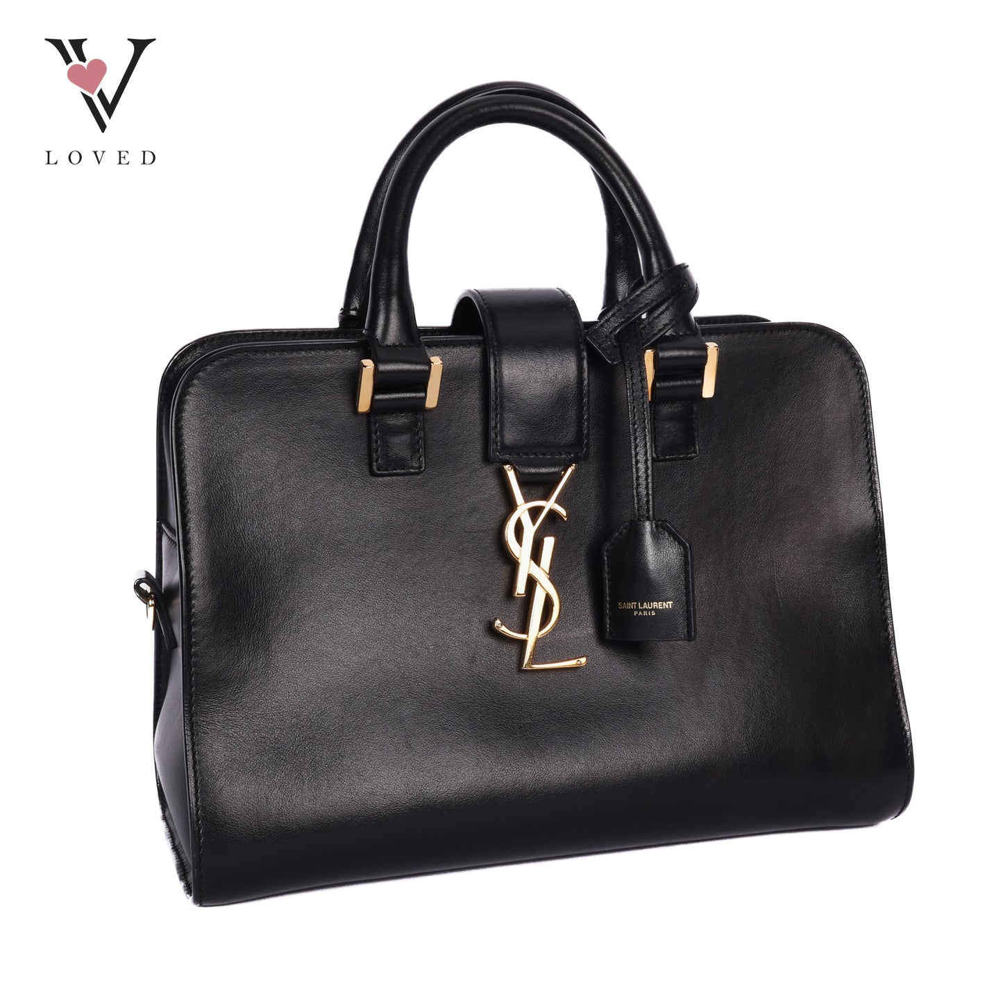 Baby Monogram Cabas In Black Leather