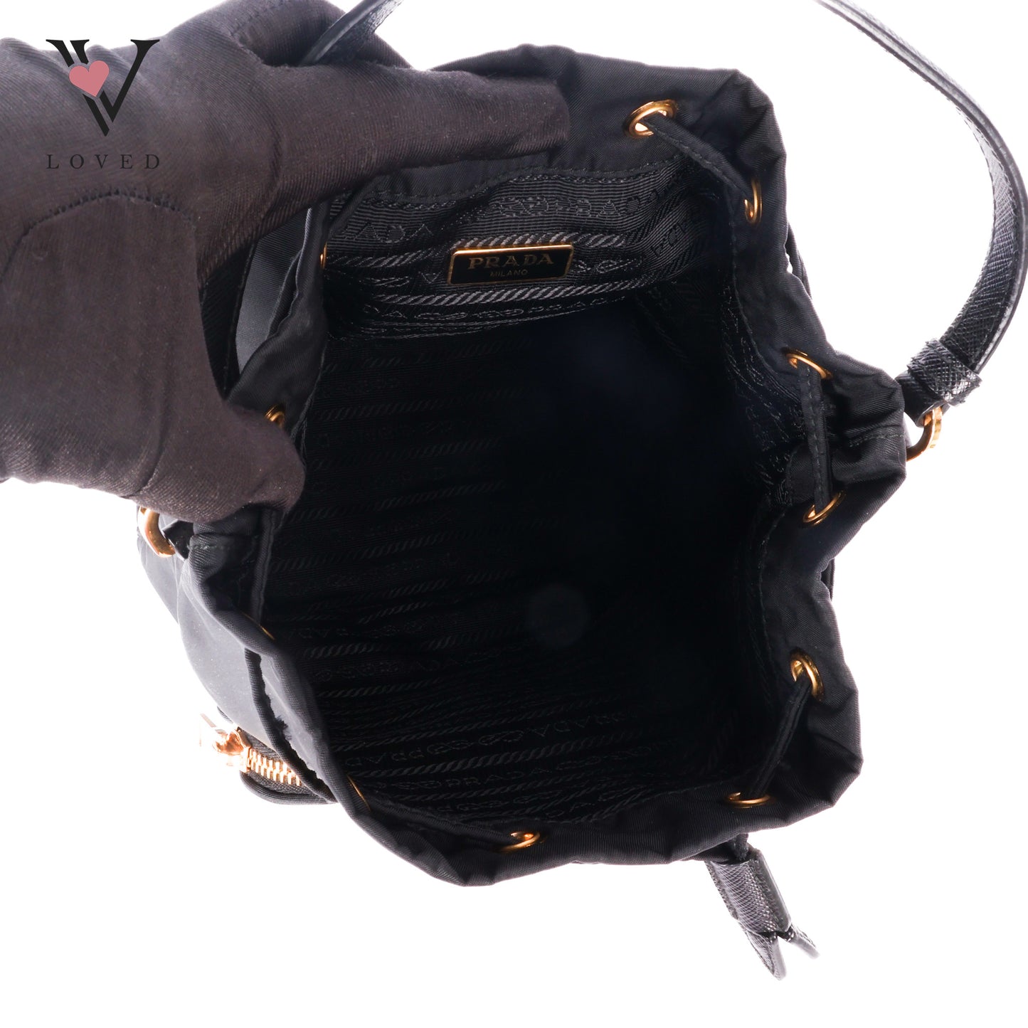Bucket Nylon Crossbody Bag