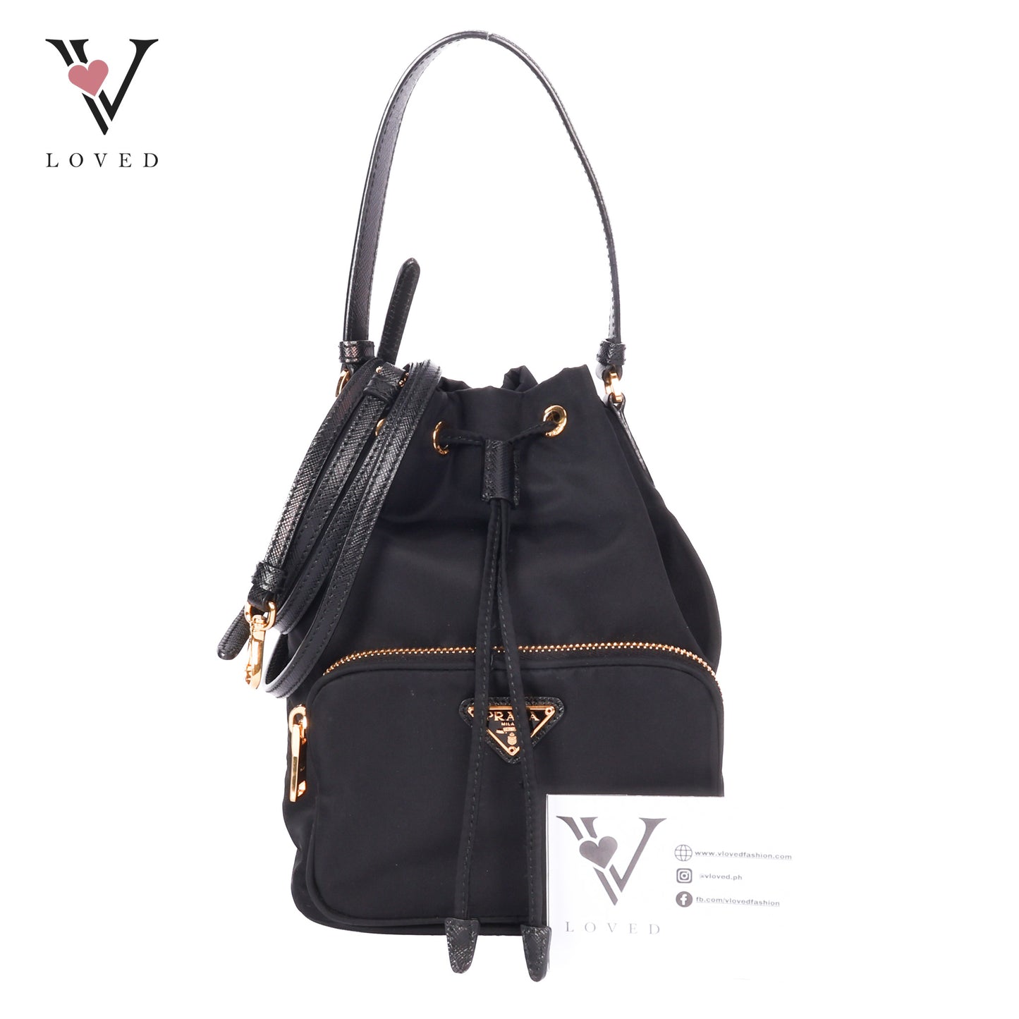 Bucket Nylon Crossbody Bag