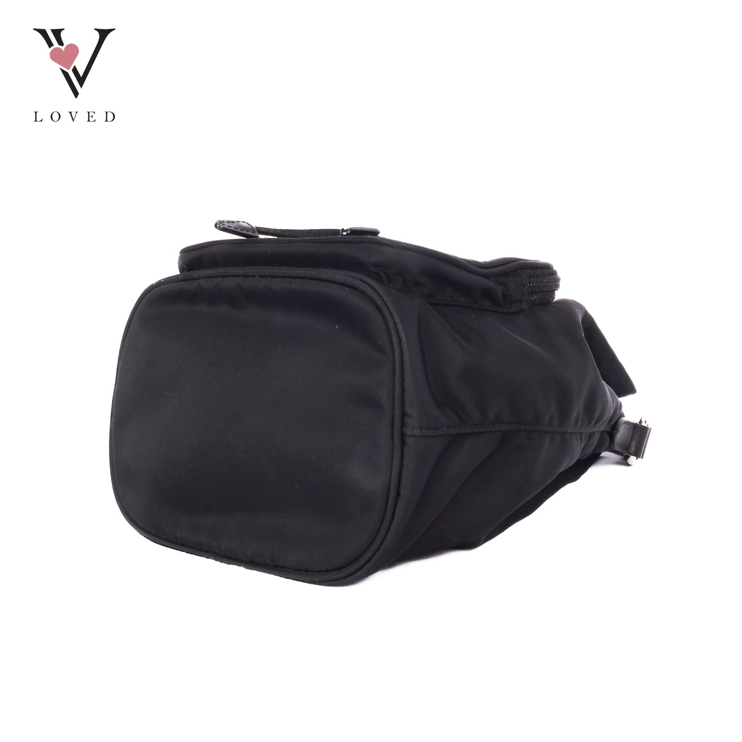 Studded New Vela Tessuto Nylon Bucket Bag