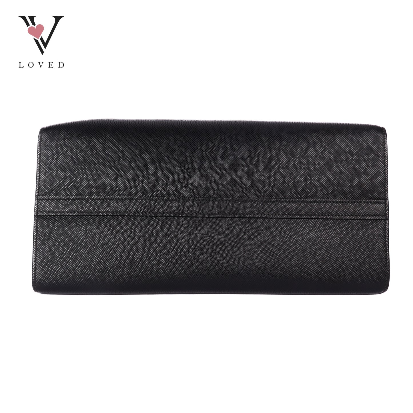 Black Saffiano Lux Leather Monochrome Tote