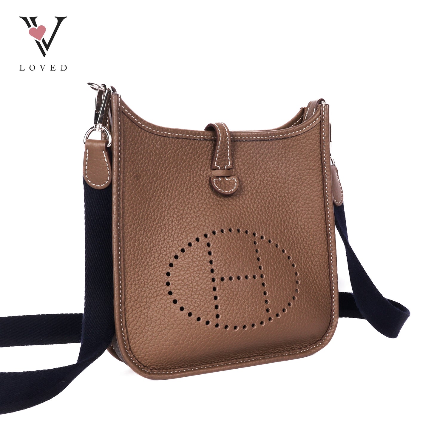 Evelyne In Taupe Clemence Leather