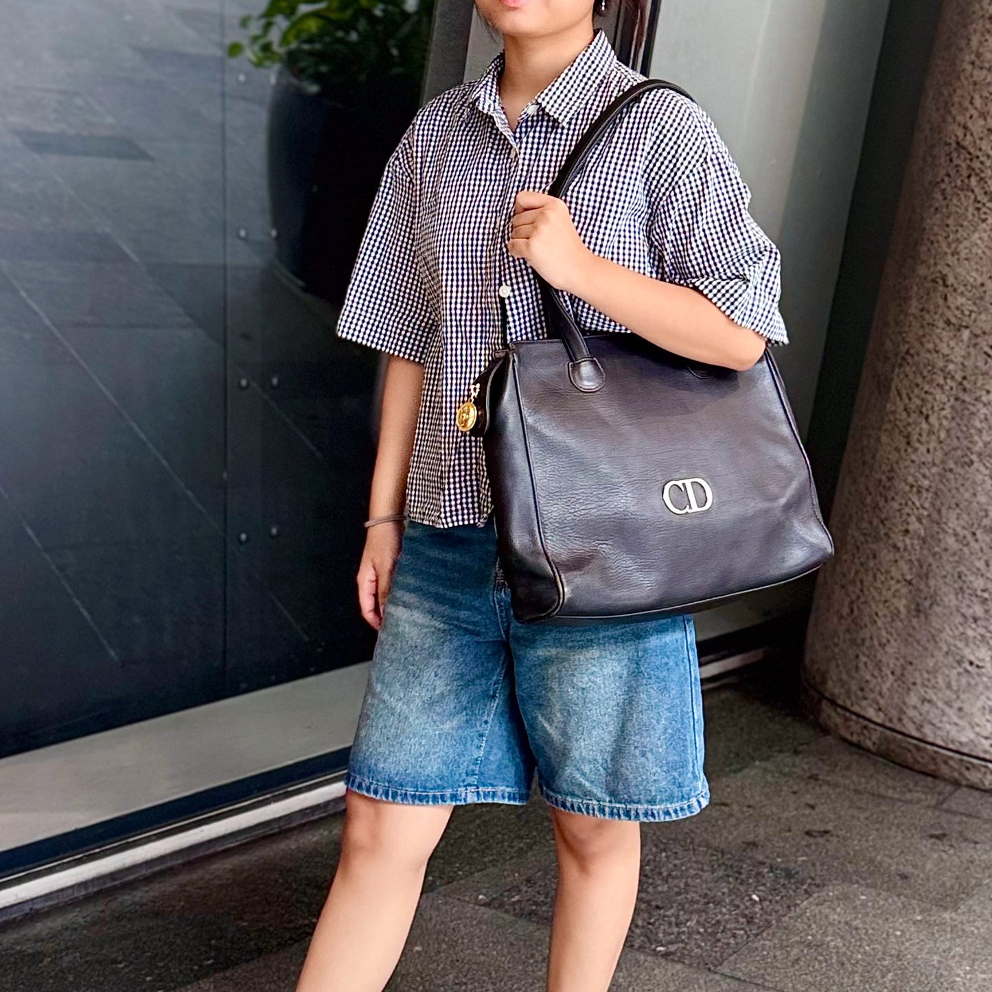 Tote Bag In Black Leather