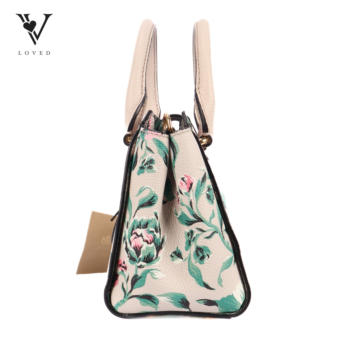 Buckle Tote Printed Leather