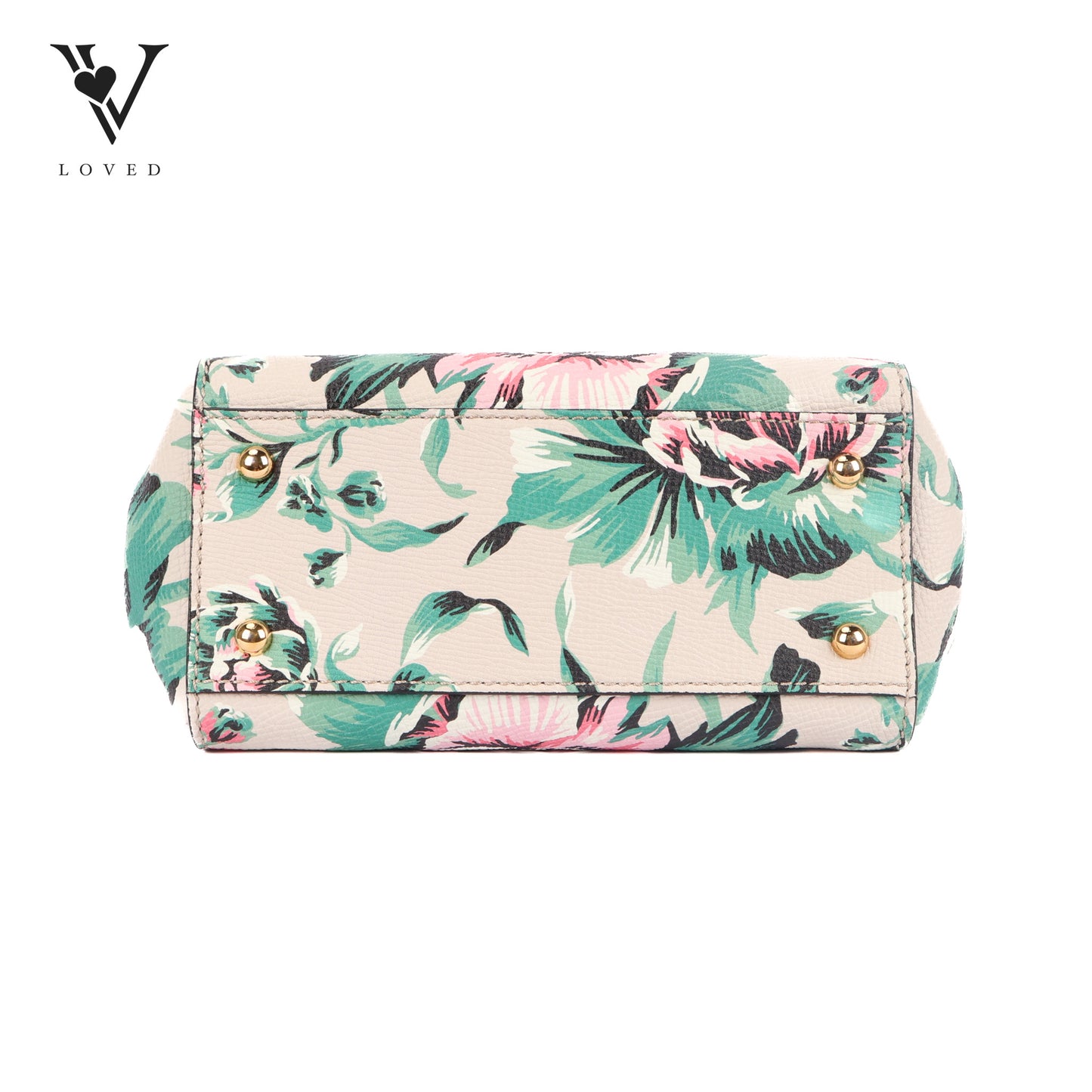 Buckle Tote Printed Leather