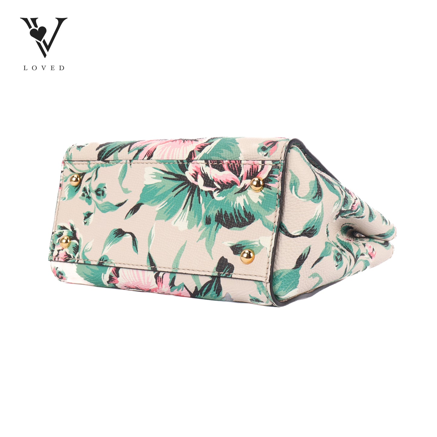 Buckle Tote Printed Leather