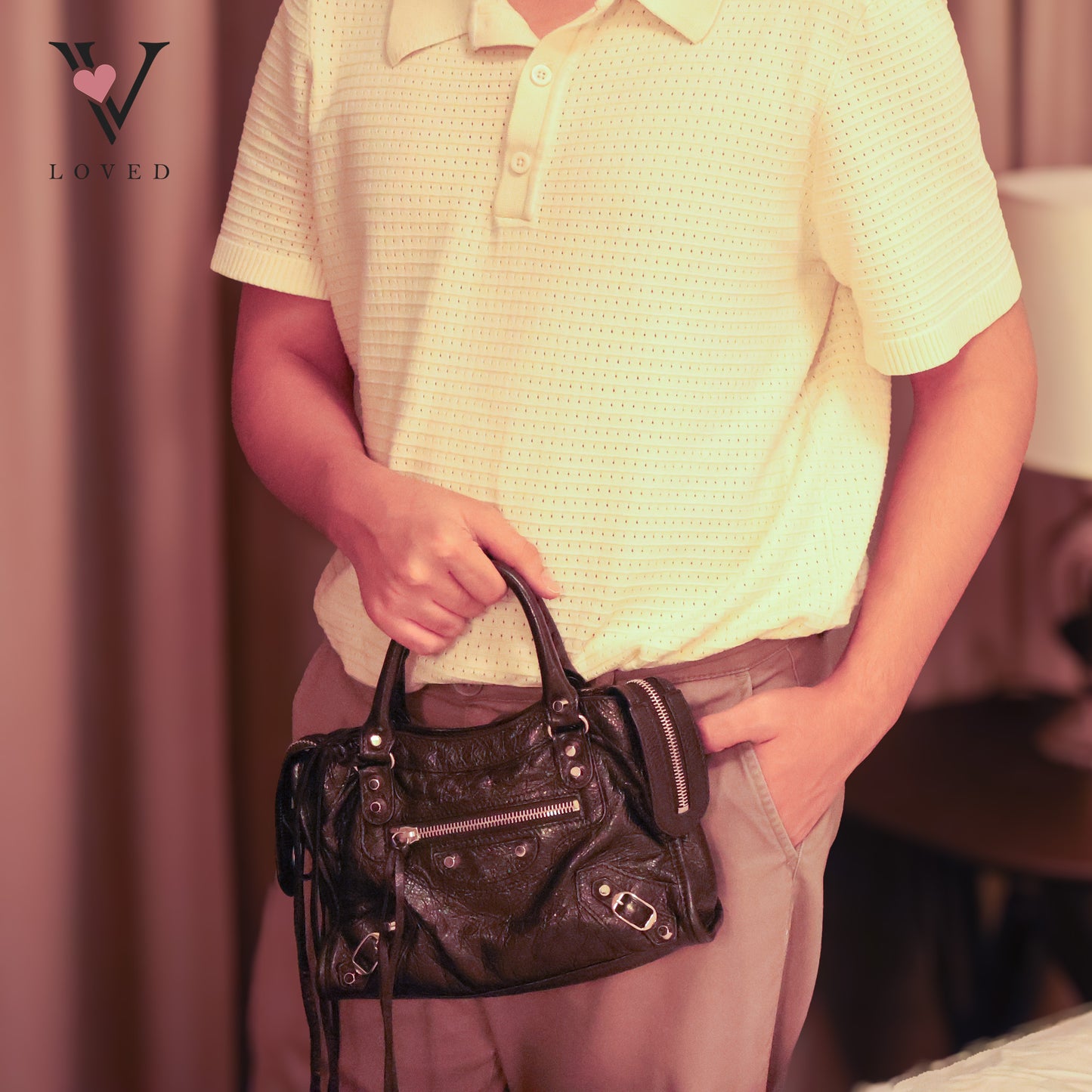 Classic Mini City Bag In Lambskin Leather