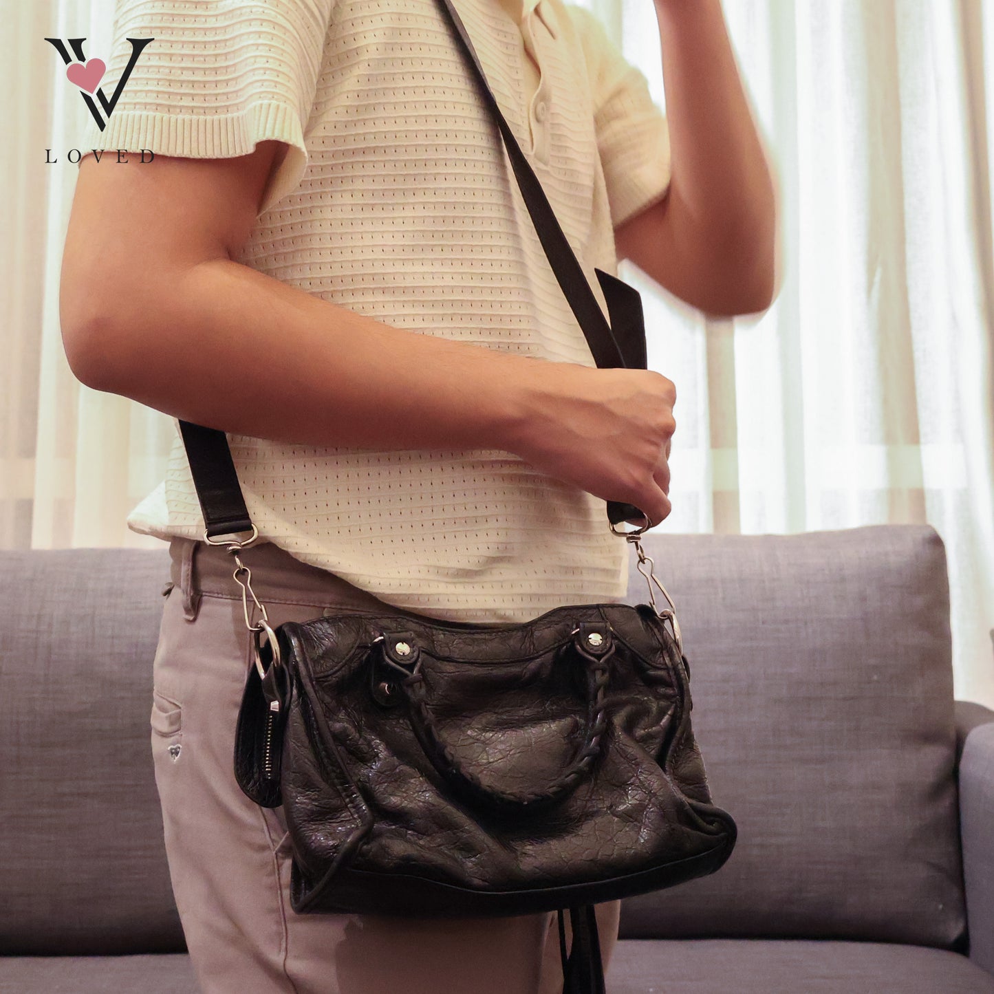 Classic Mini City Bag In Lambskin Leather