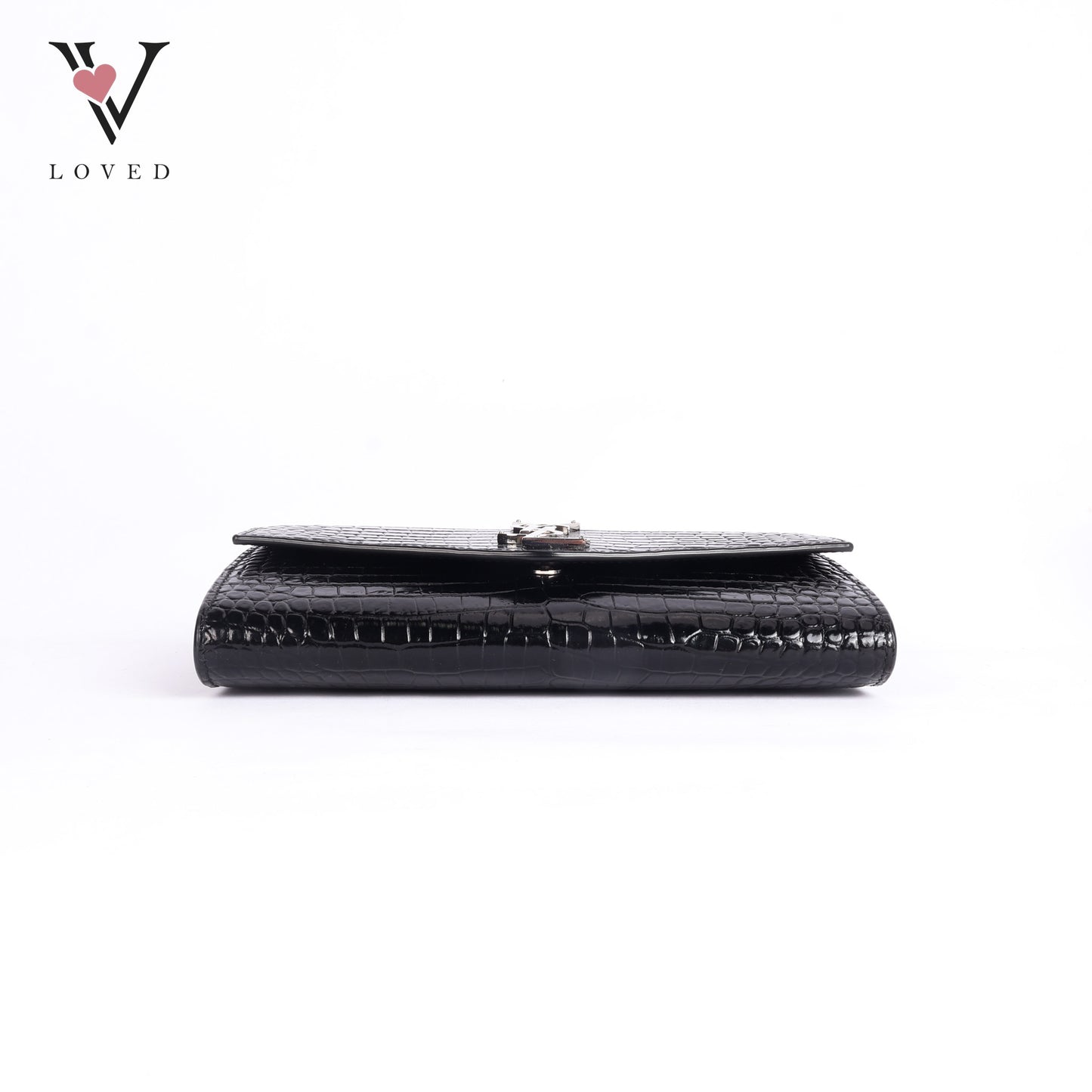 Black Embossed Uptown Crossbody Bag
