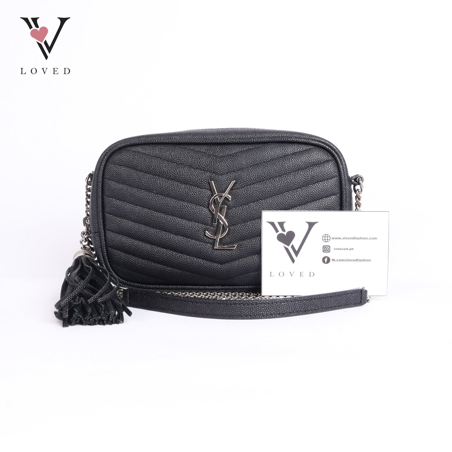 Grained Leather Matelasse Monogram Mini Lou Camera Bag