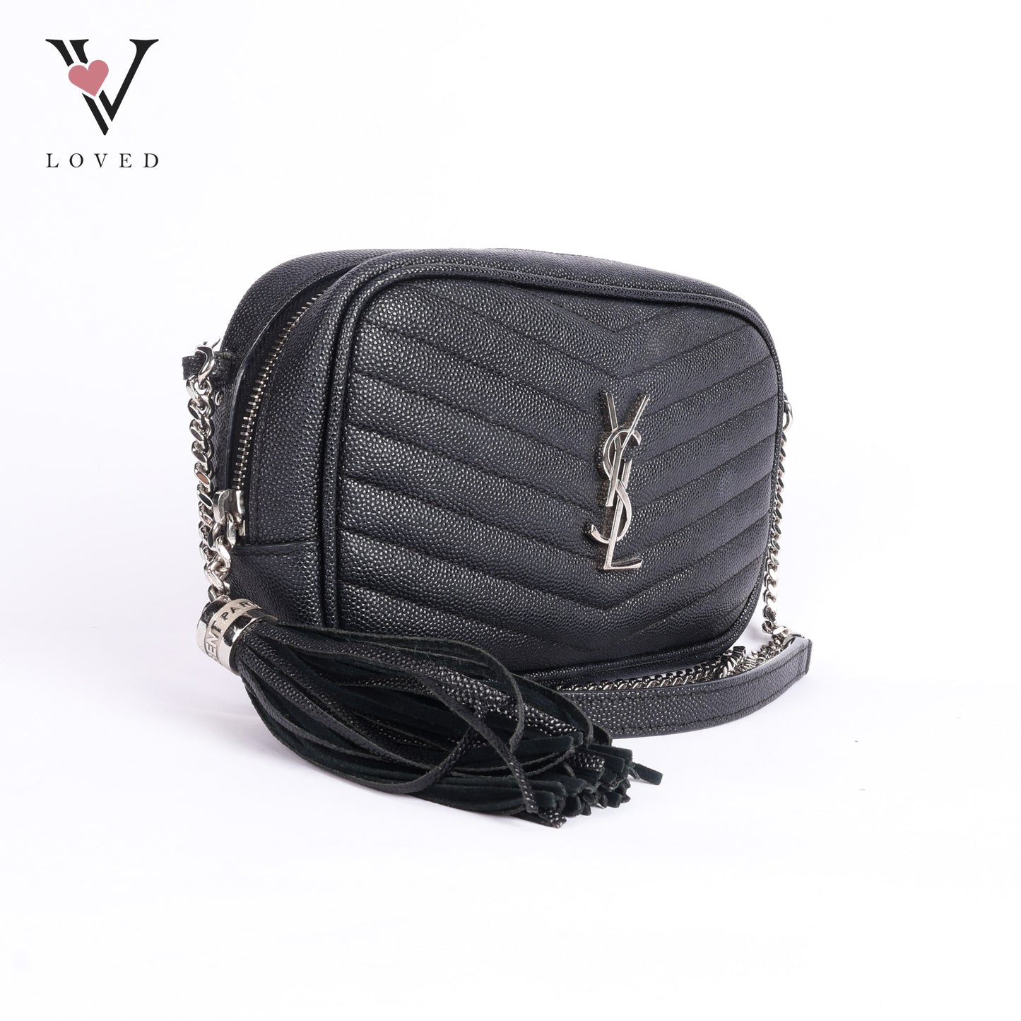 Grained Leather Matelasse Monogram Mini Lou Camera Bag