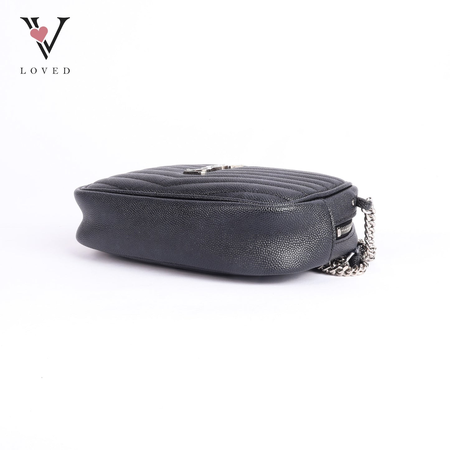 Grained Leather Matelasse Monogram Mini Lou Camera Bag