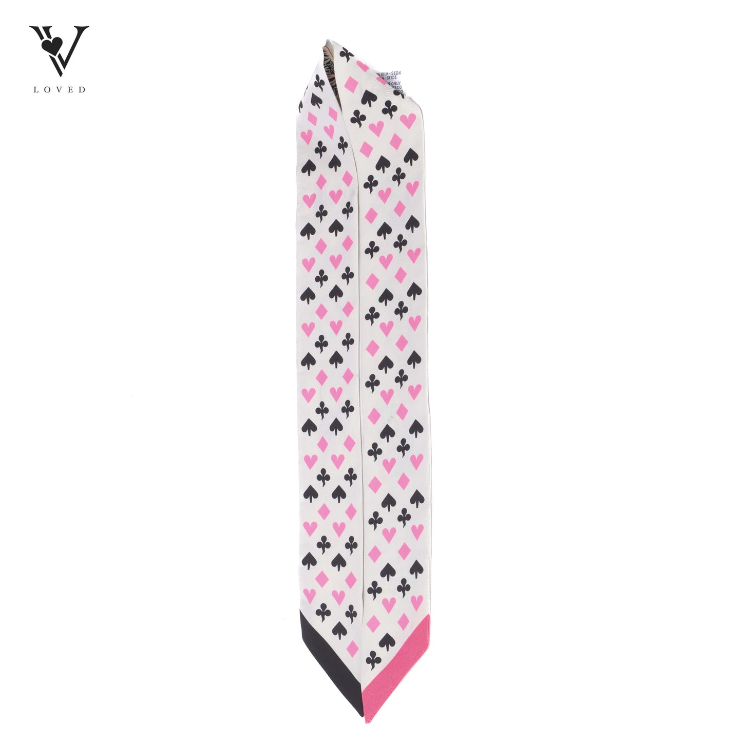 Silk Jeu De Cartes Twilly Gris Perle Rose Black