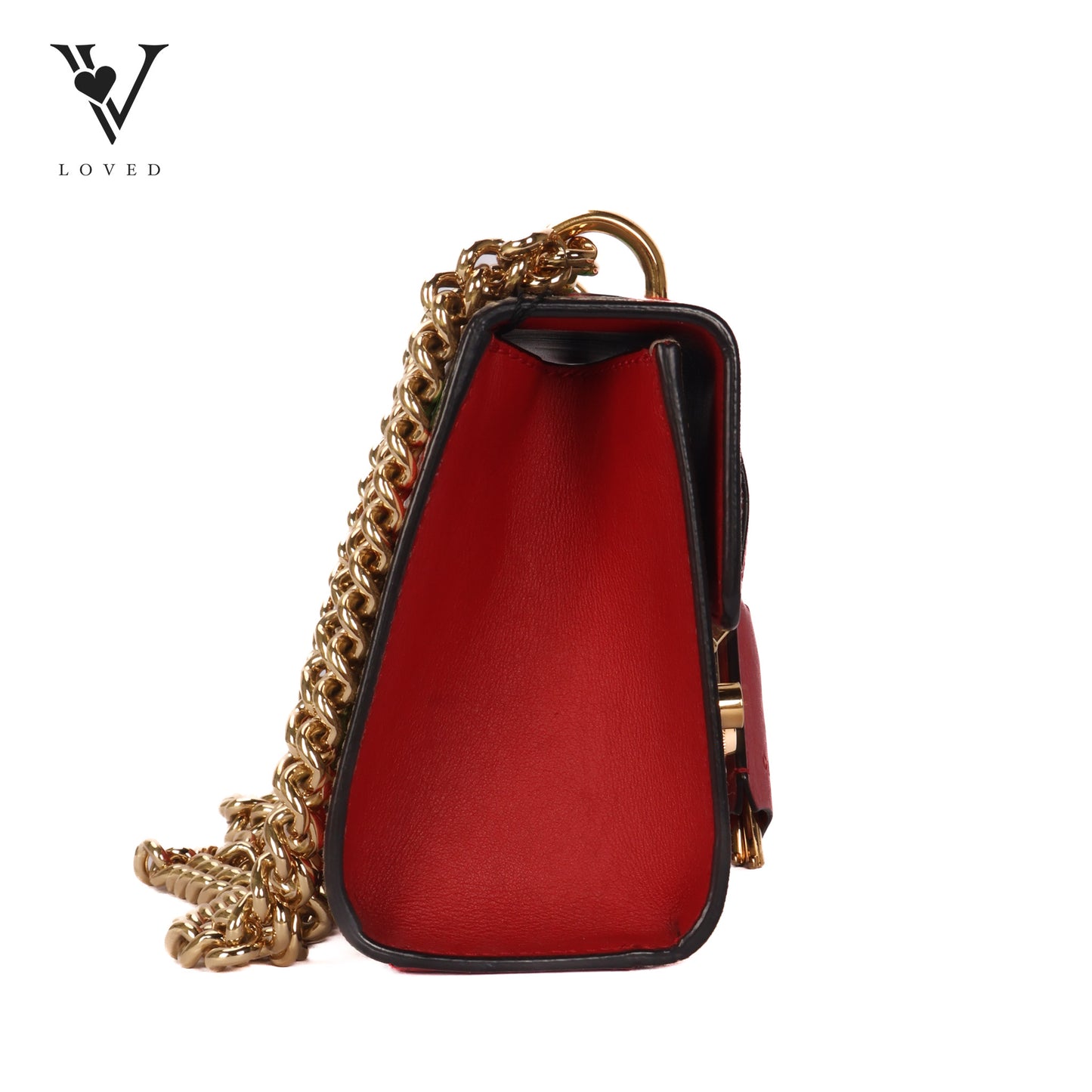 Padlock Shoulder Bag Printed GG Coated Canvas Small