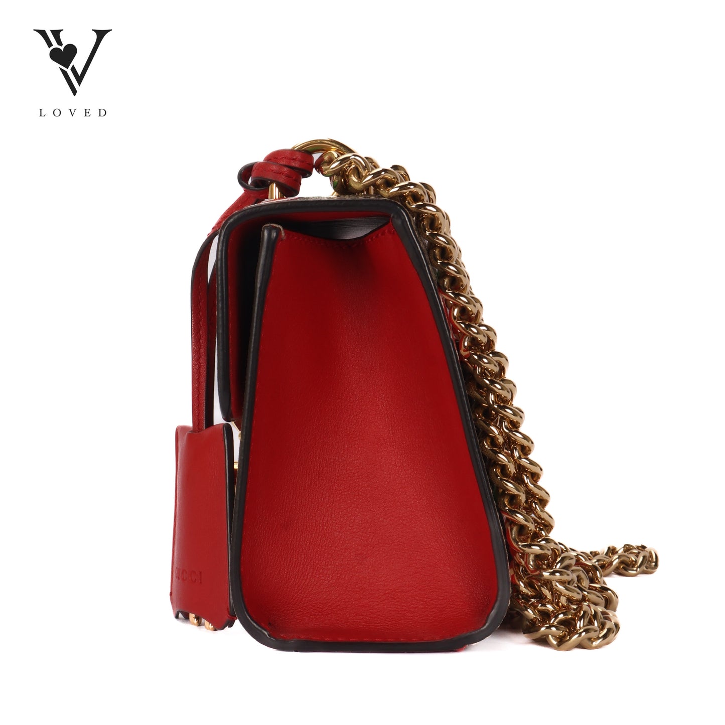 Padlock Shoulder Bag Printed GG Coated Canvas Small