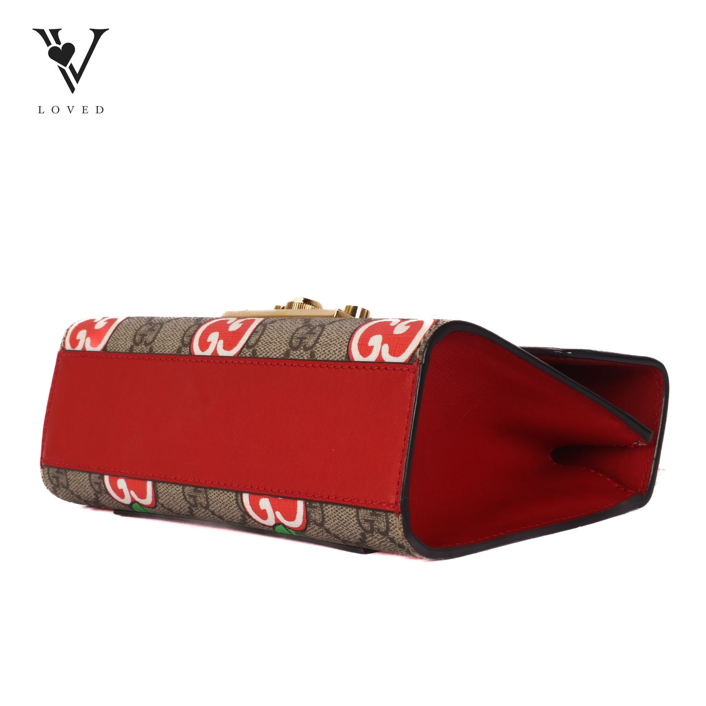 Padlock Shoulder Bag Printed GG Coated Canvas Small