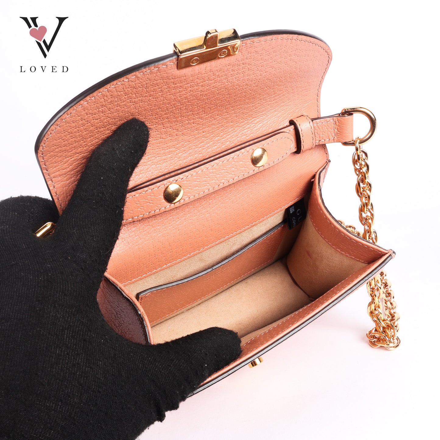 Pink GG Canvas Shoulder Bag