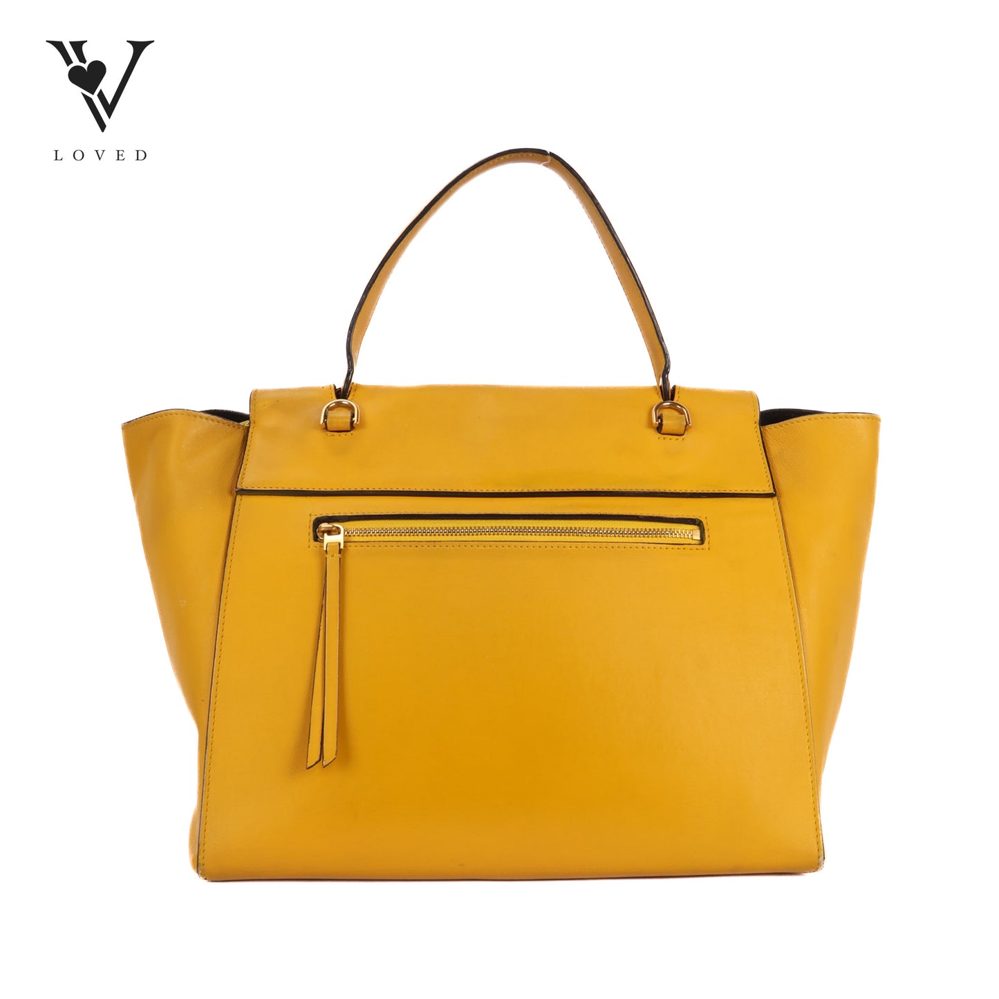 Mini Belt Bag In Yellow Smooth Calfskin Leather