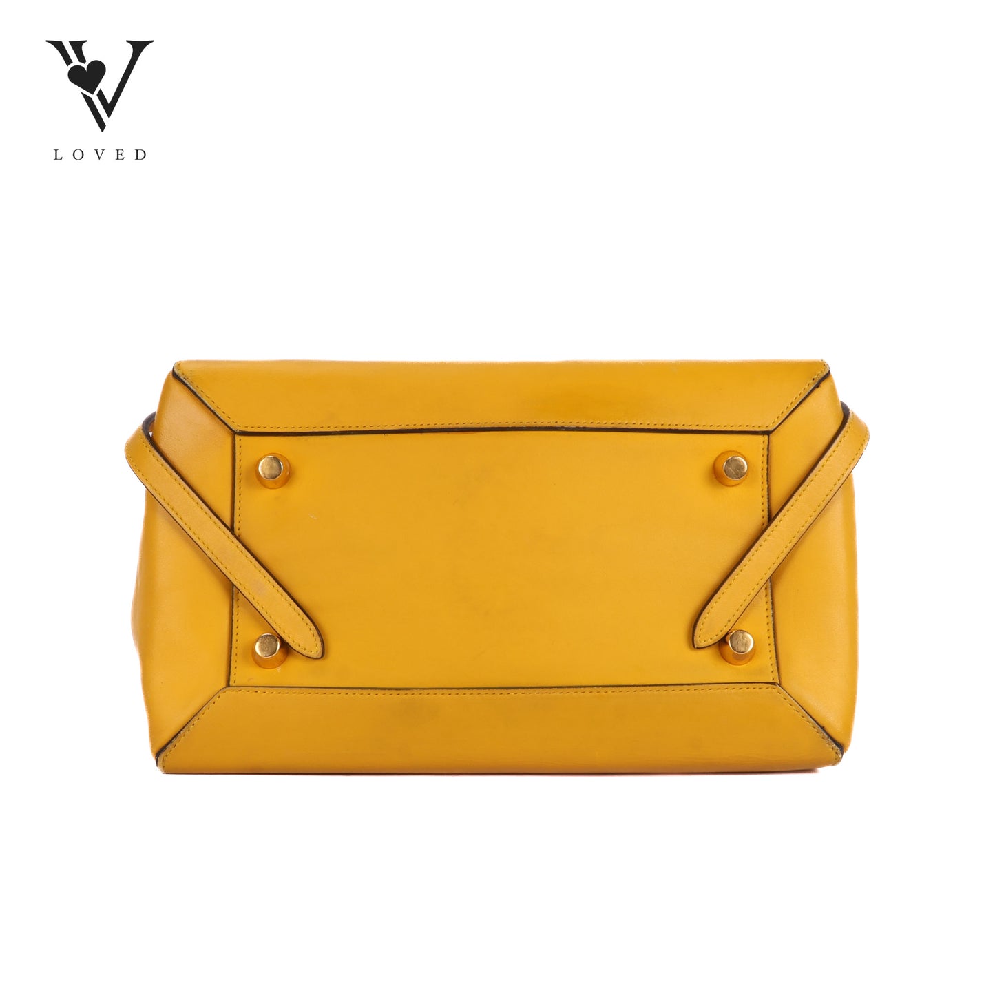Mini Belt Bag In Yellow Smooth Calfskin Leather