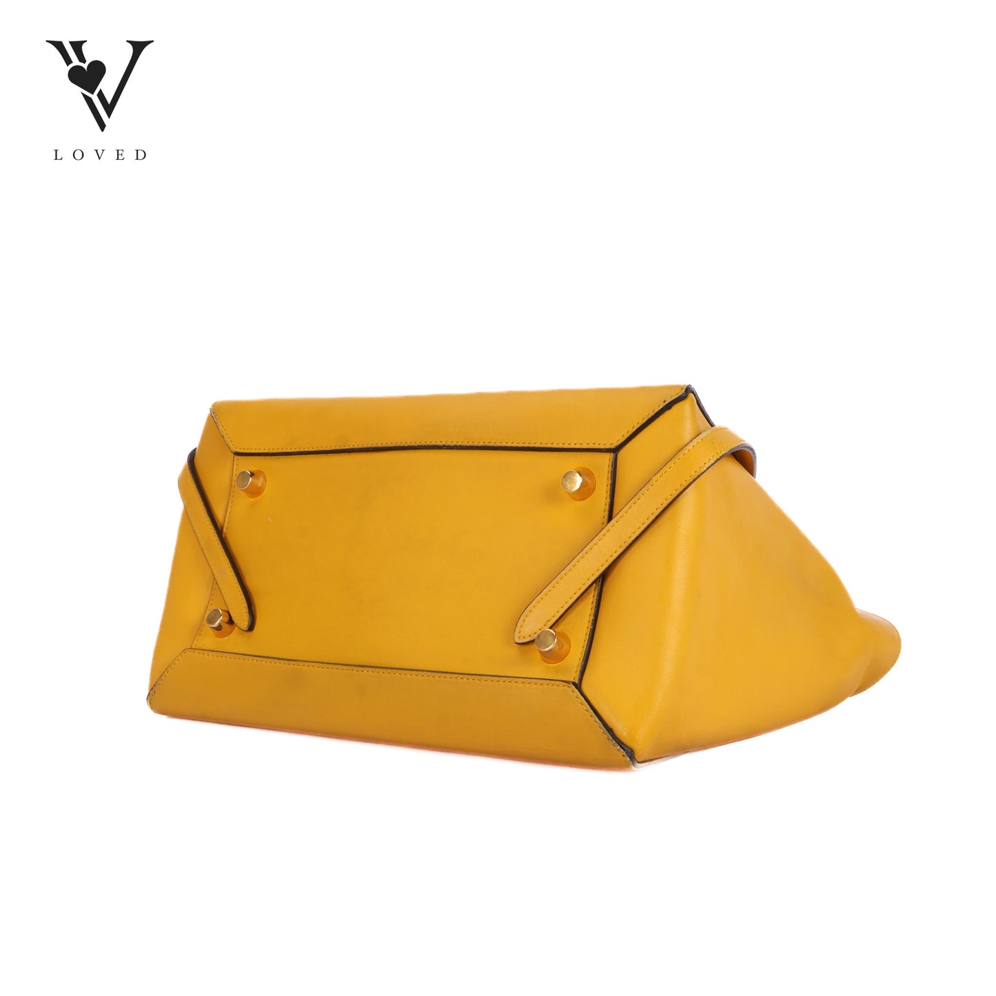 Mini Belt Bag In Yellow Smooth Calfskin Leather