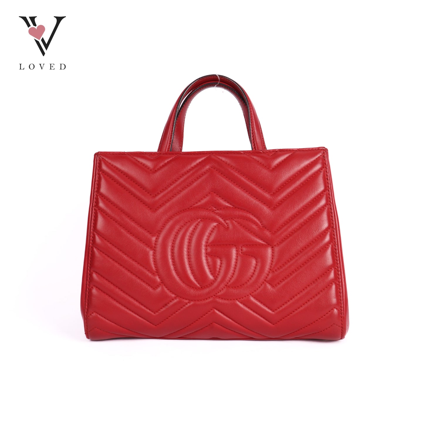 Marmont Shoulder Bag in Red Leather