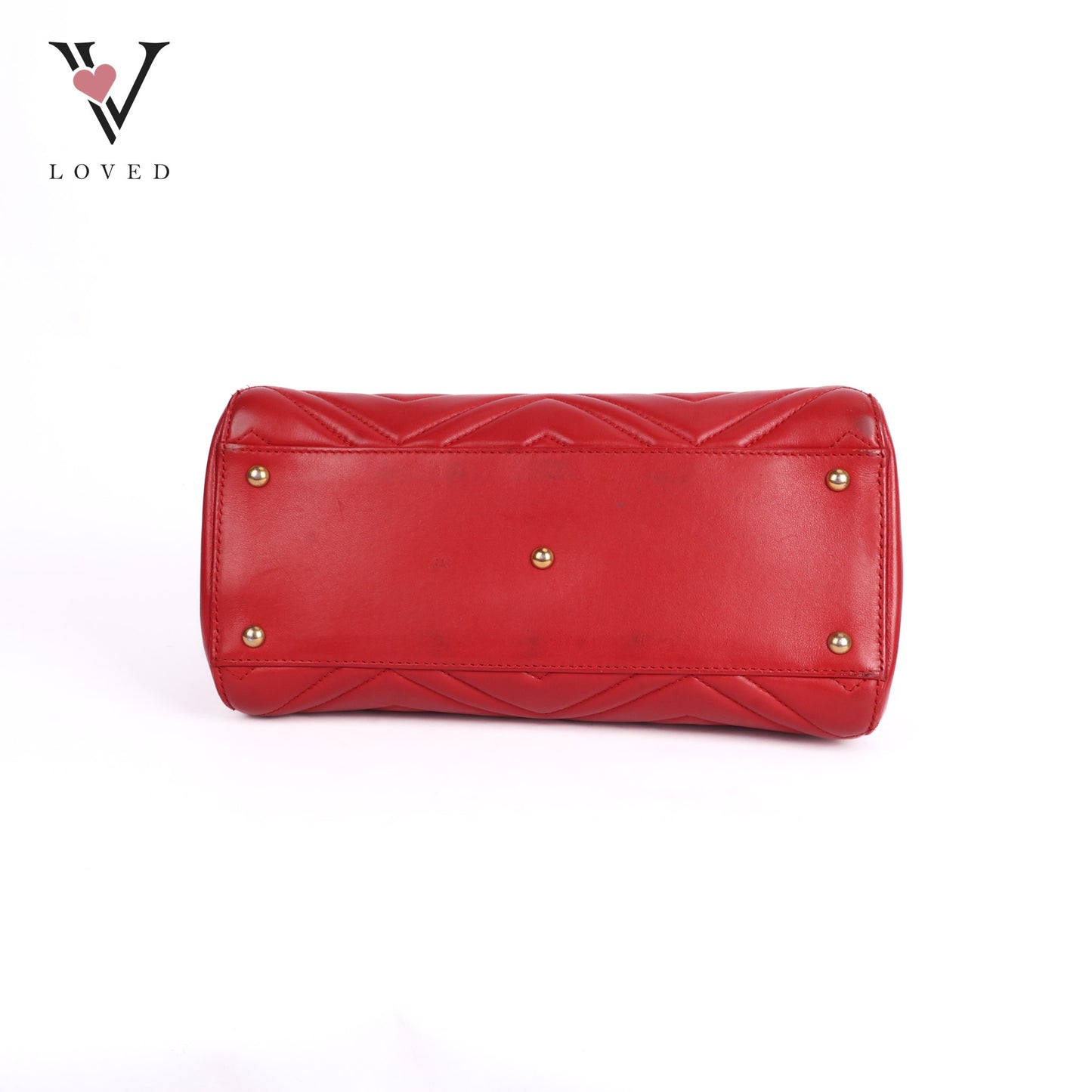 Marmont Shoulder Bag in Red Leather