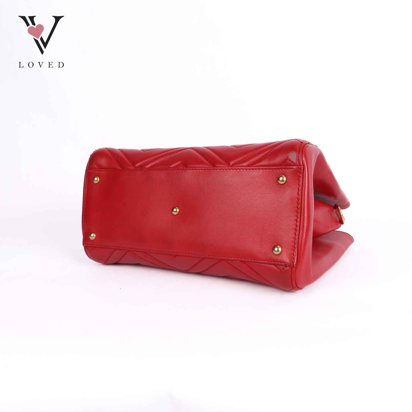Marmont Shoulder Bag in Red Leather