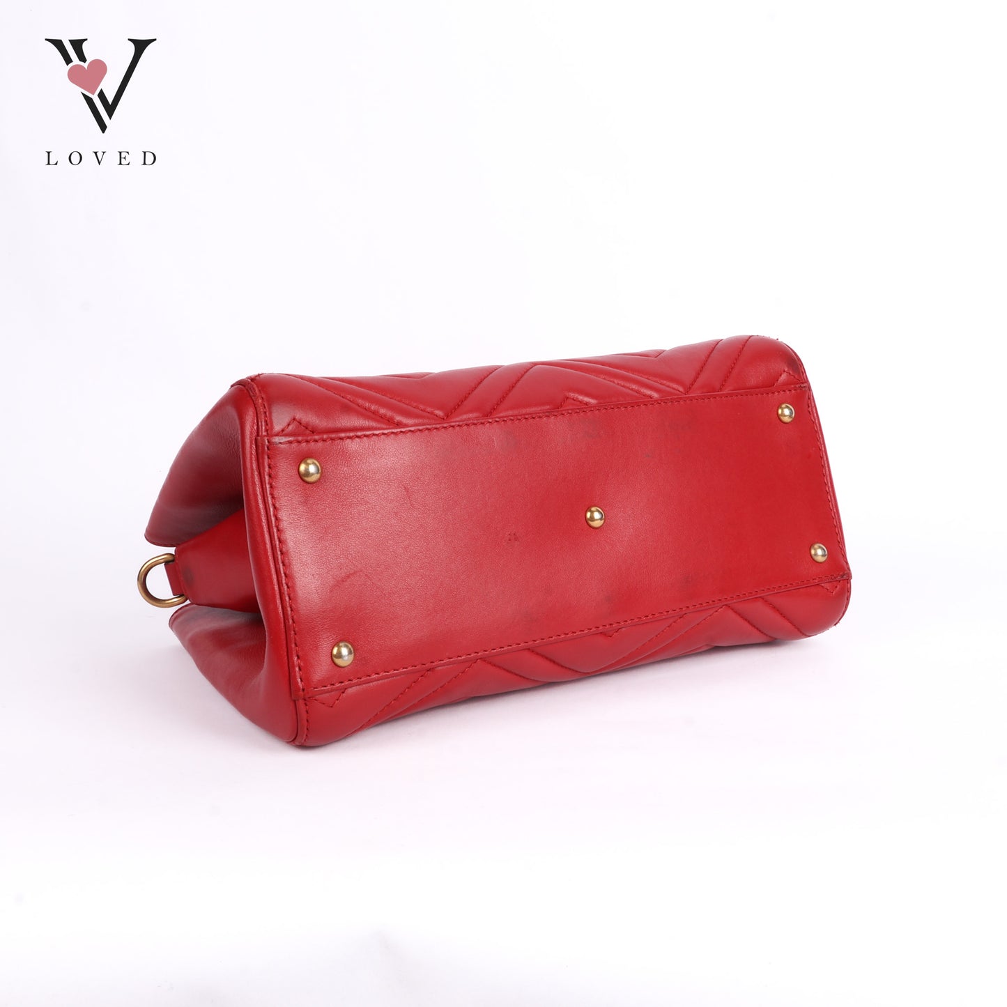 Marmont Shoulder Bag in Red Leather