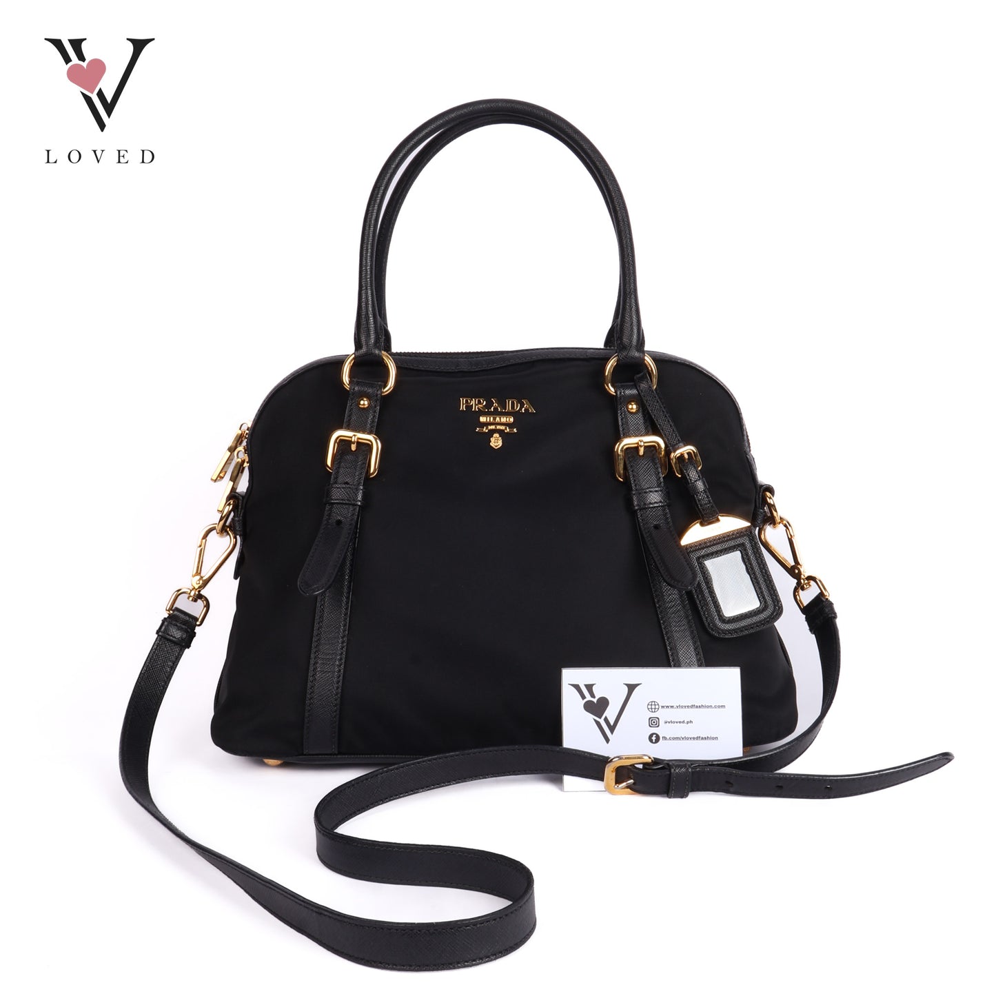 Bauletto Black Handbag