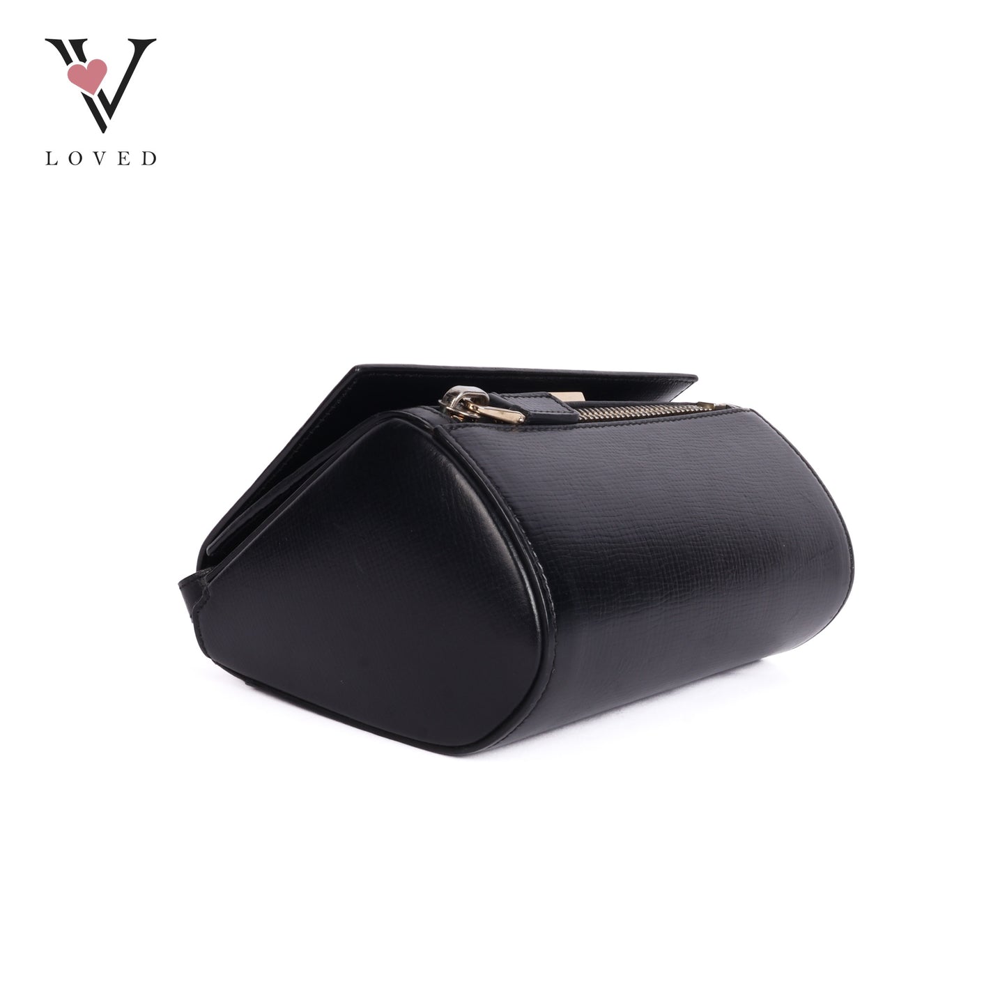 Pandora Box In Black Calfskin Shoulder Bag