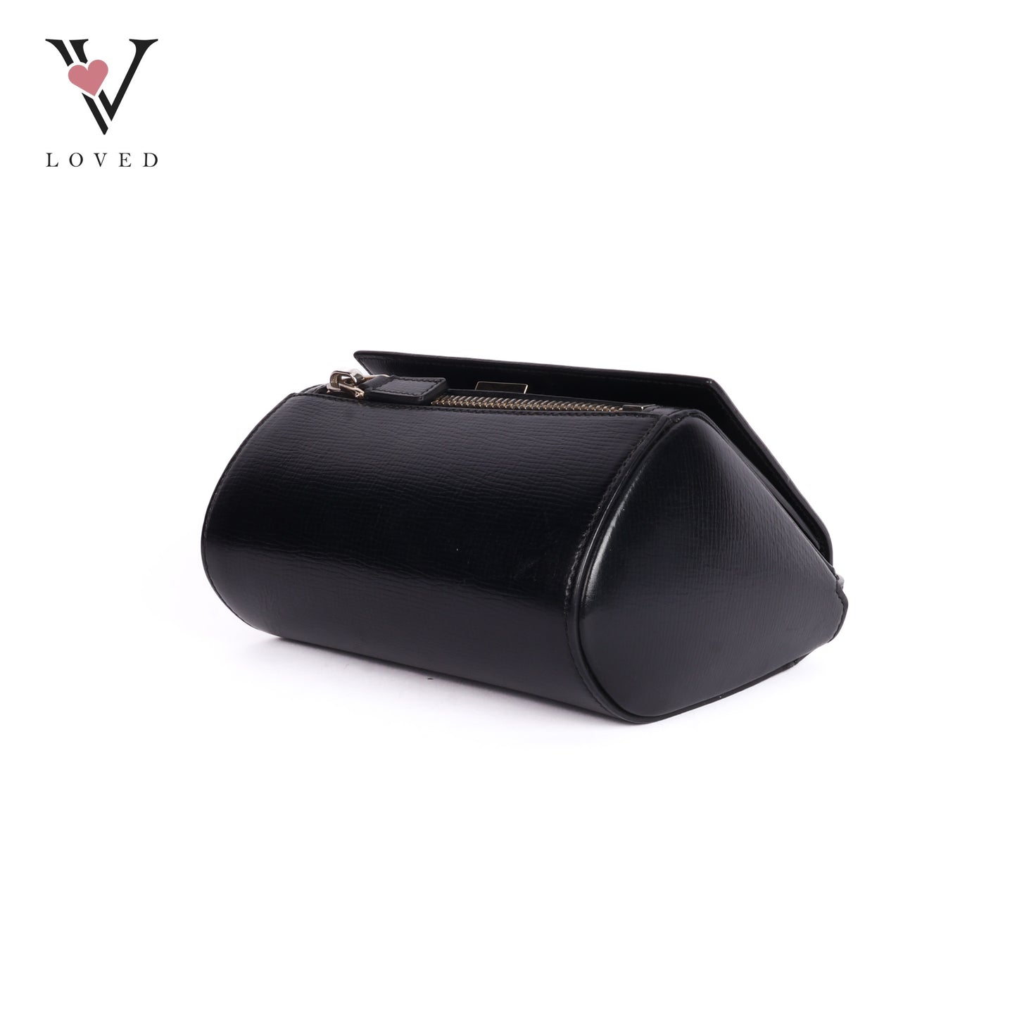 Pandora Box In Black Calfskin Shoulder Bag