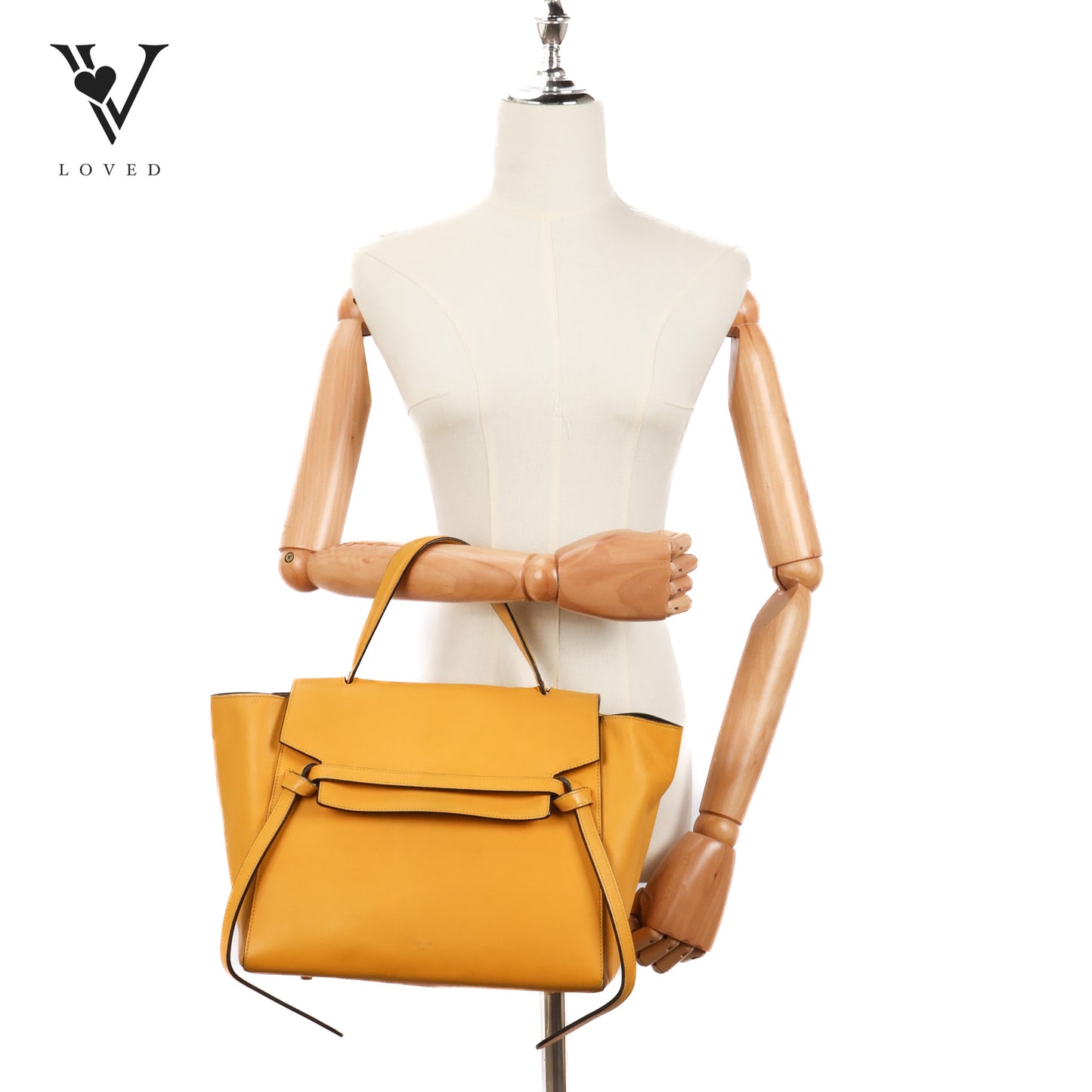 Mini Belt Bag In Yellow Smooth Calfskin Leather