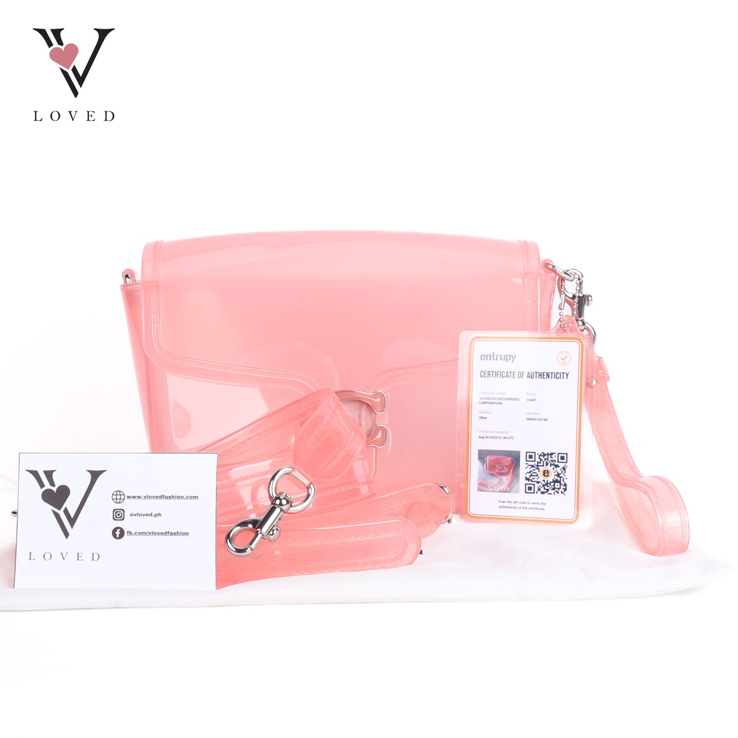 Pink Jelly Tabby Crossbody Bag