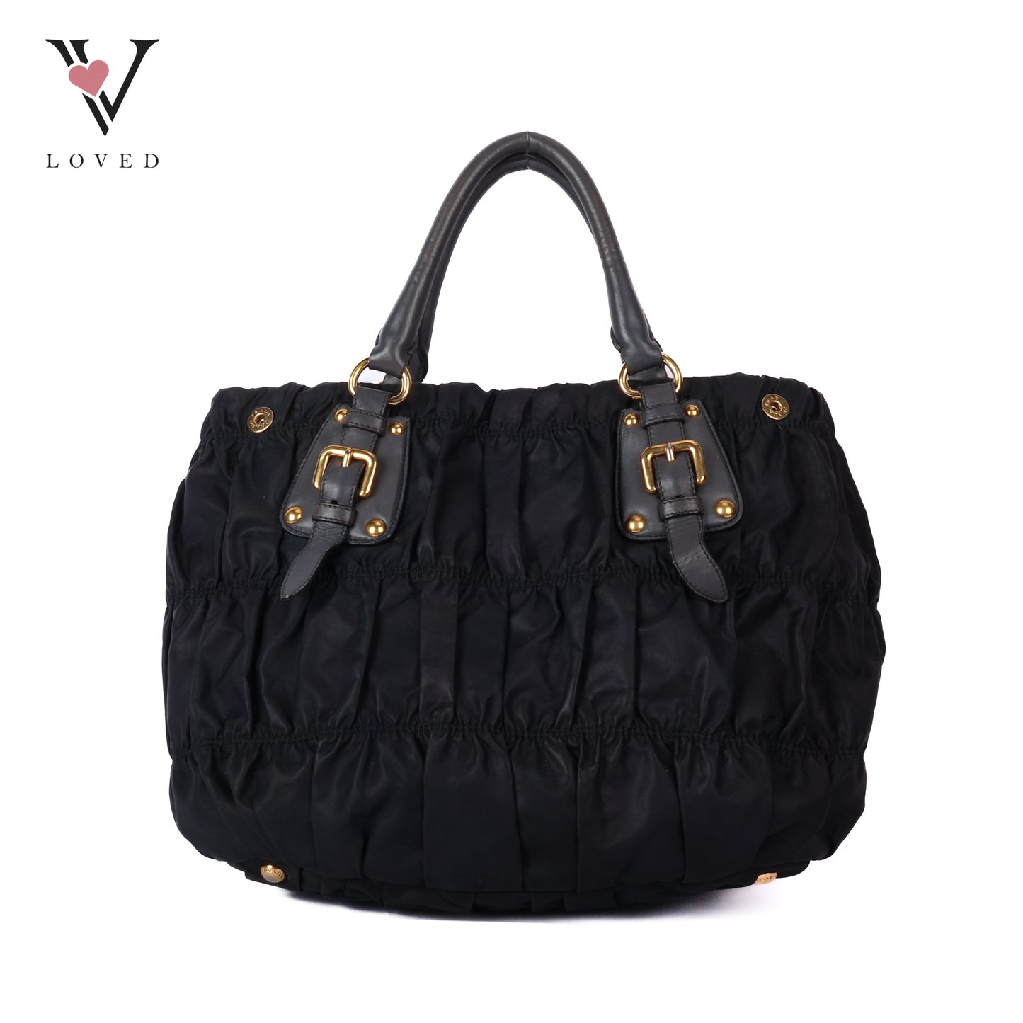 Black Tessuto Gauffre Tote bag