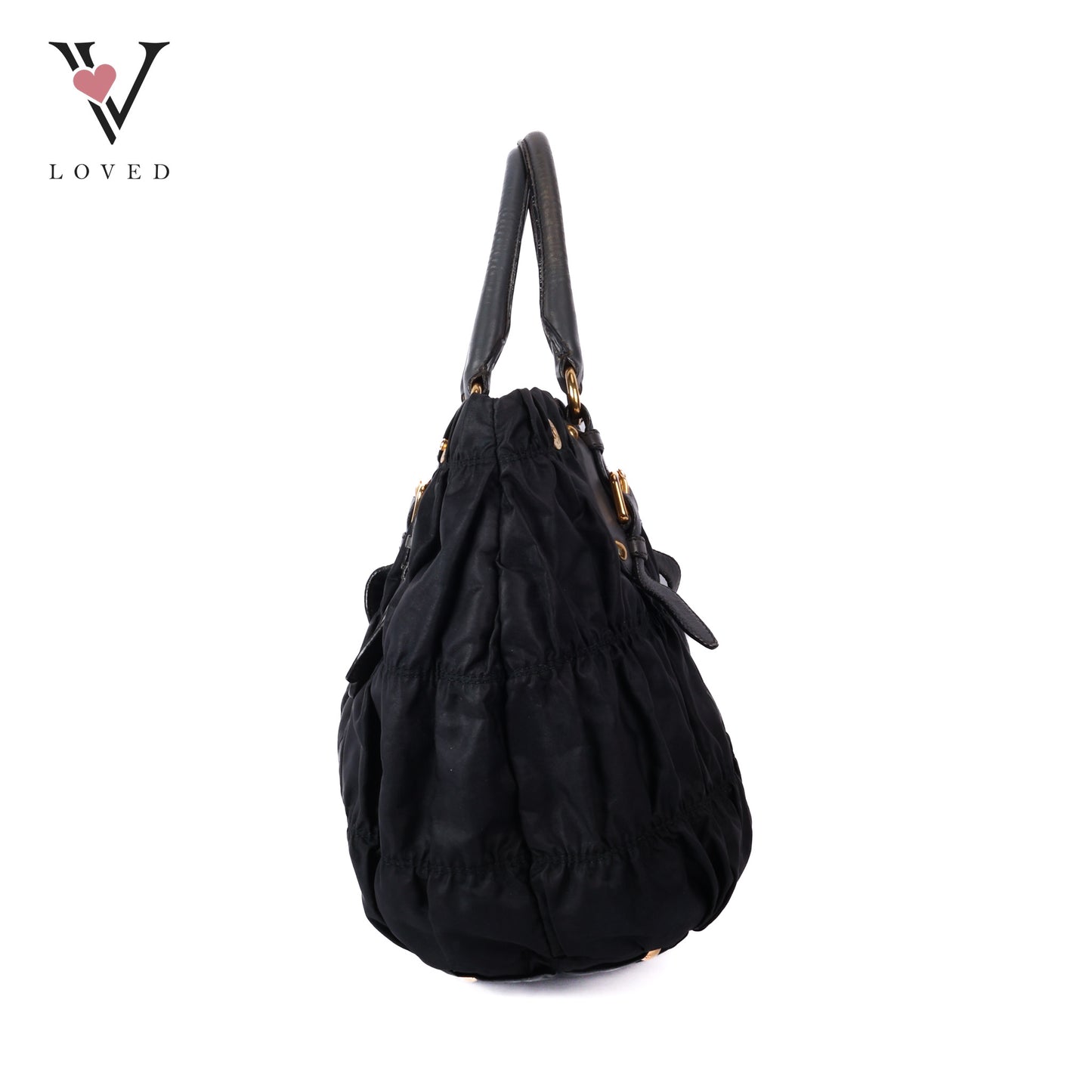 Black Tessuto Gauffre Tote bag