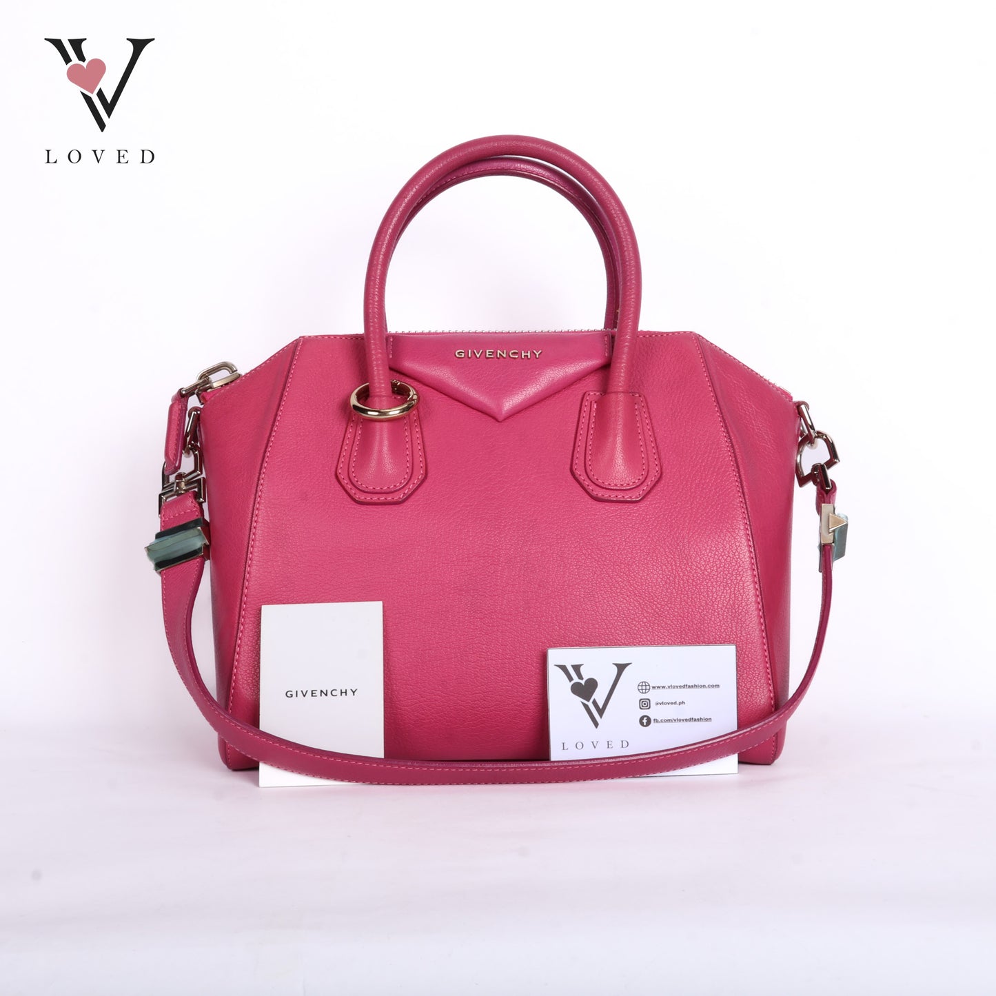 Antigona Small In Pink Goat Leather